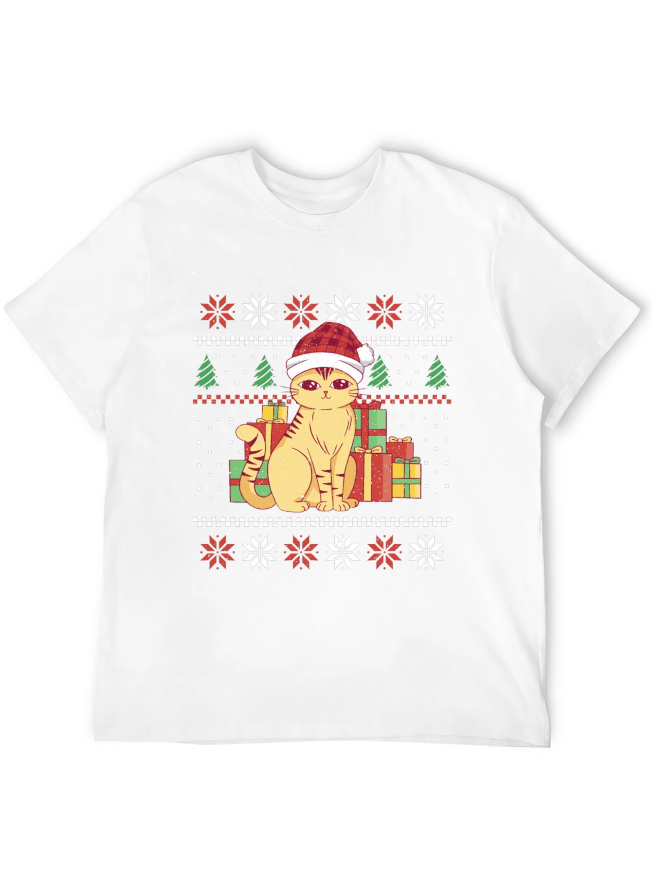 Festive Cat Christmas T-Shirt