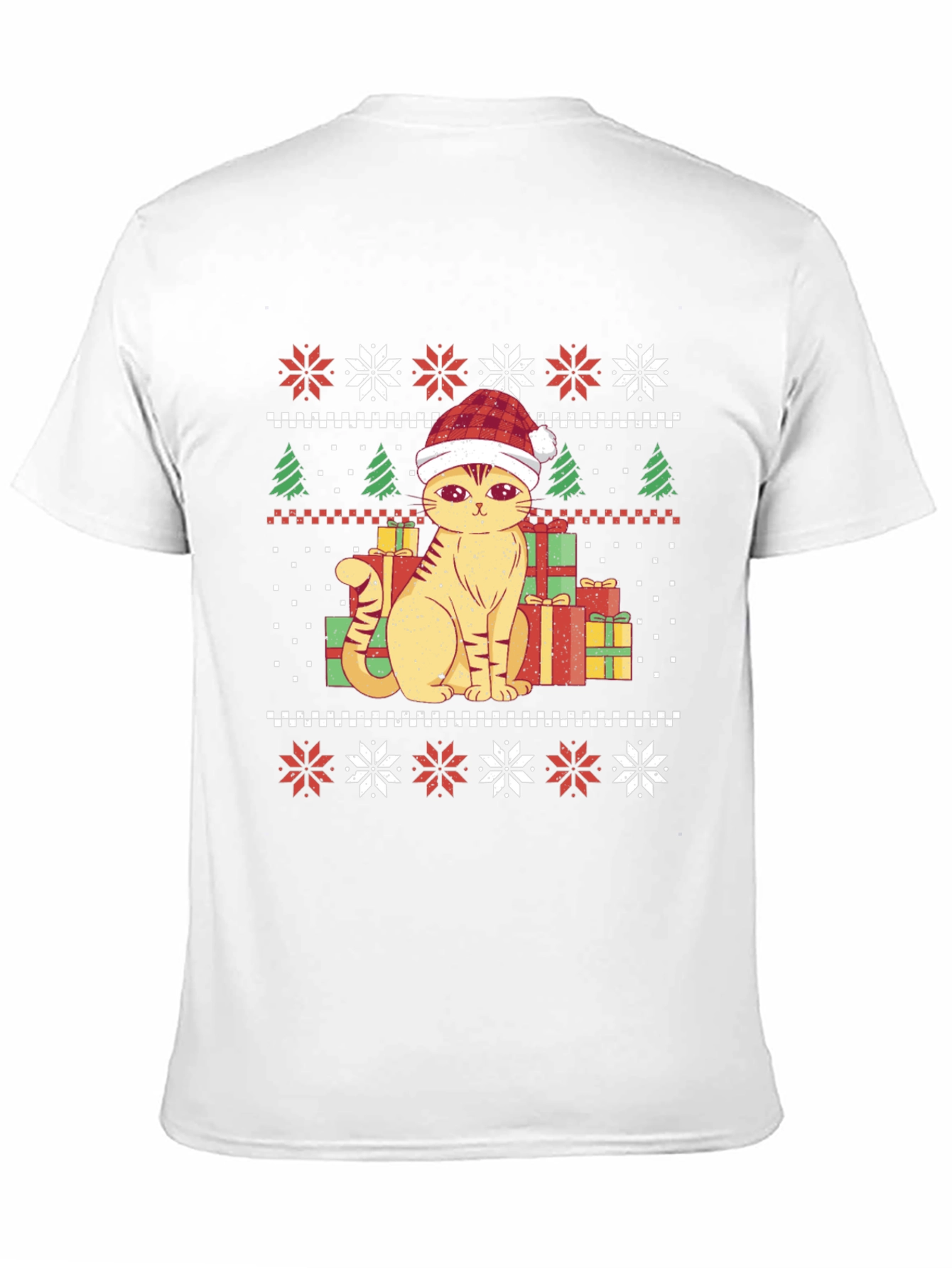 Festive Cat Christmas T-Shirt