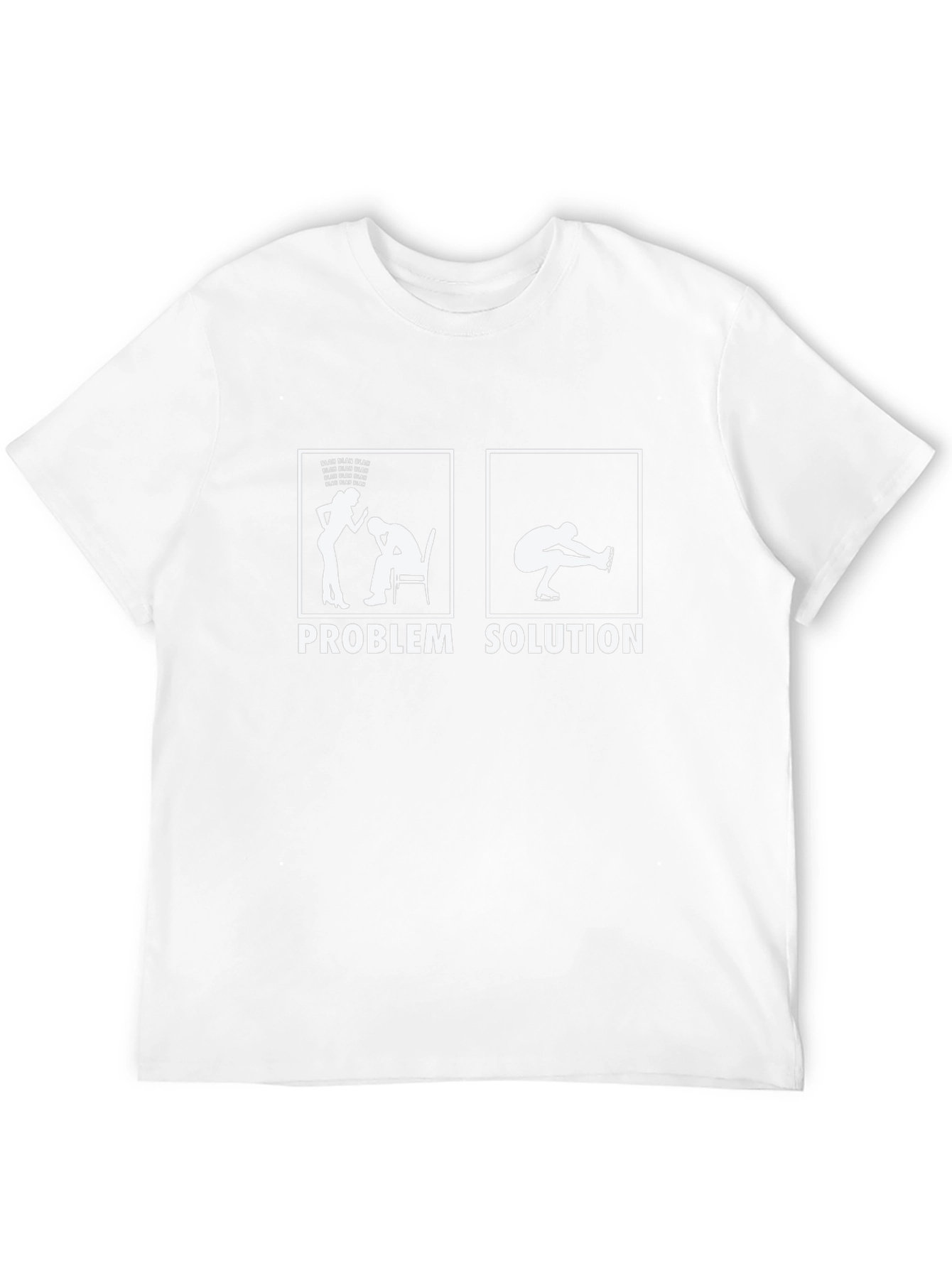 Problem Solution Ice Skating T-Shirt - Funny Skater Tee