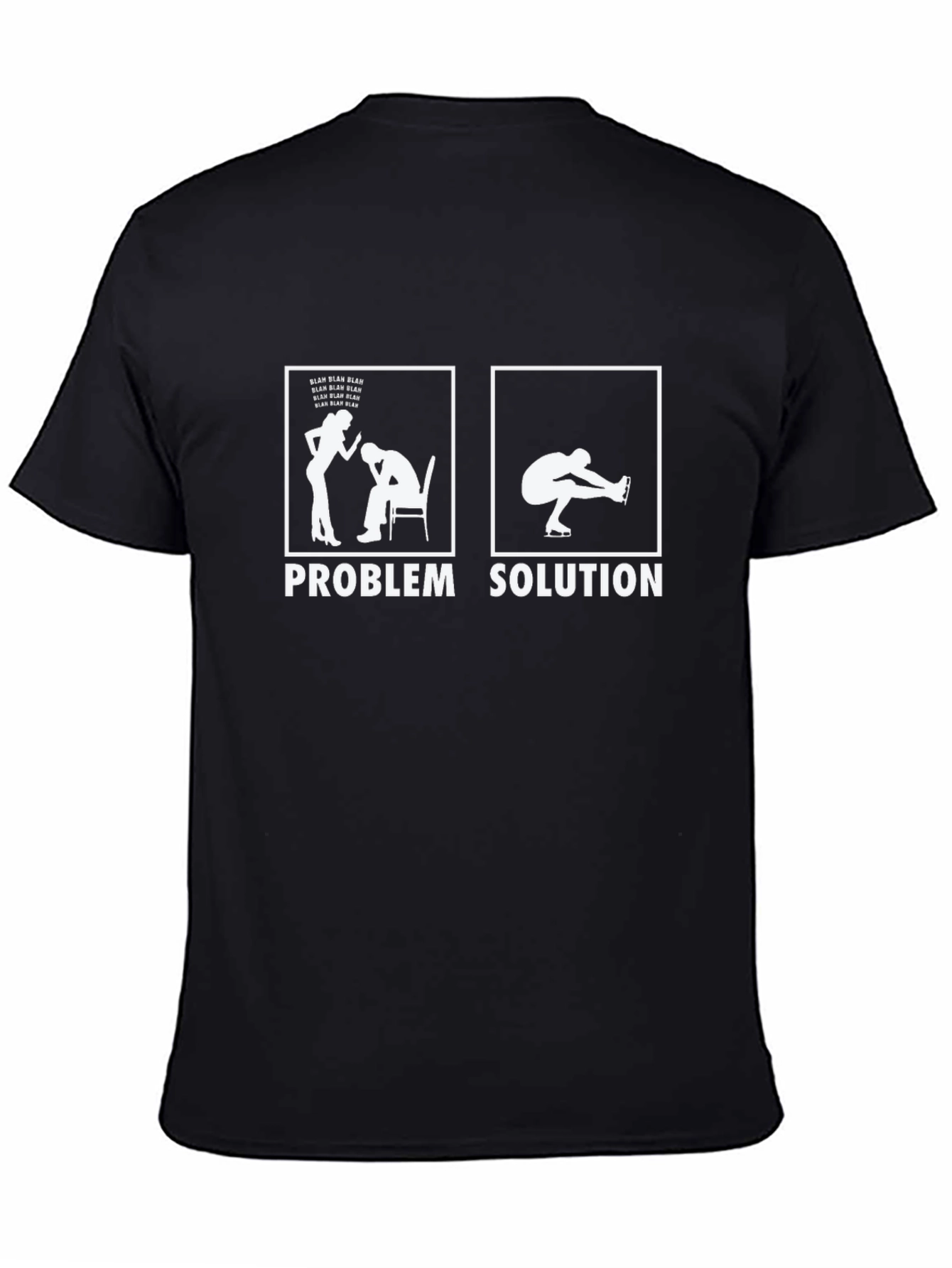 Problem Solution Ice Skating T-Shirt - Funny Skater Tee
