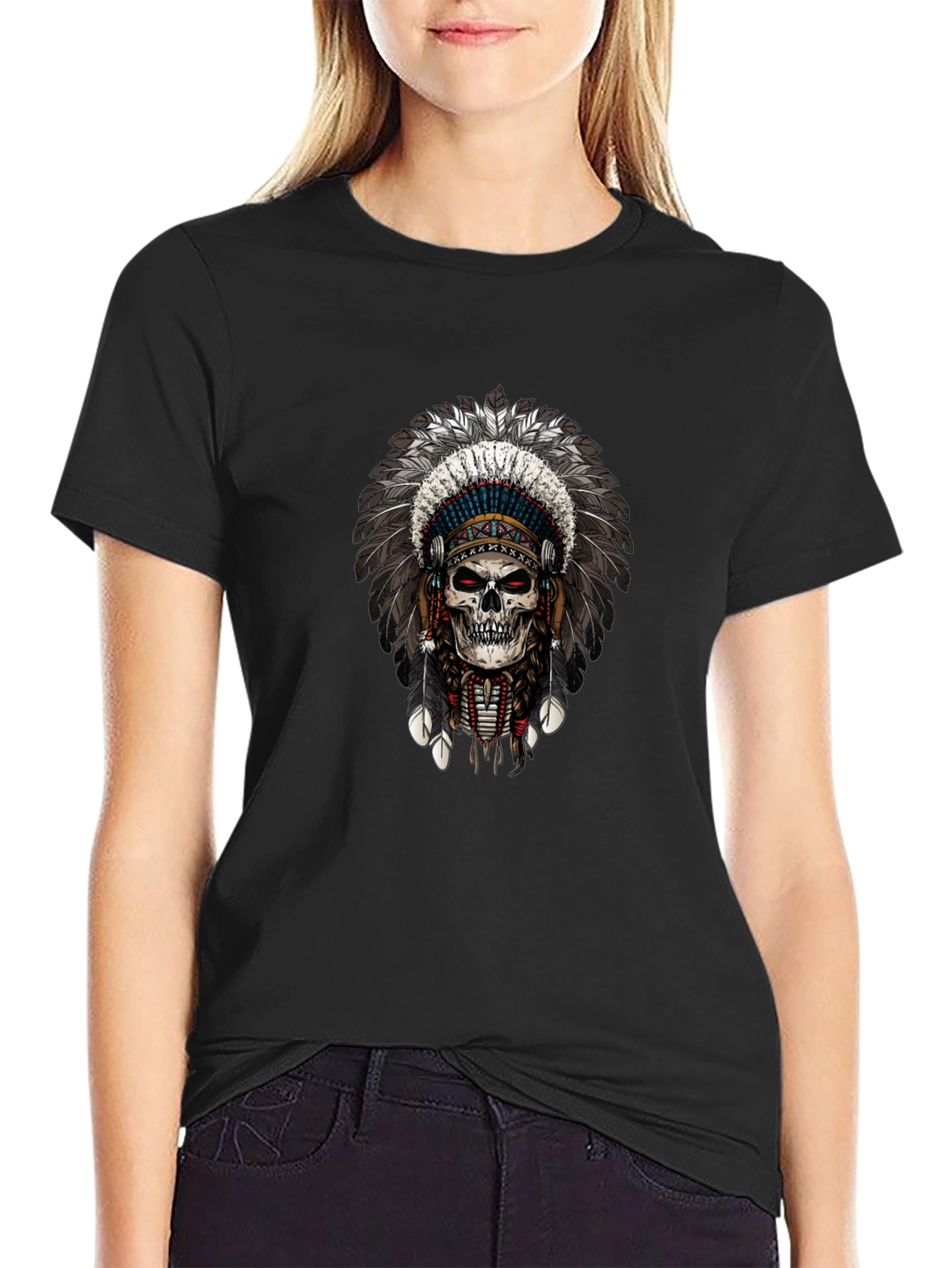 Skull Chief Black T-Shirt