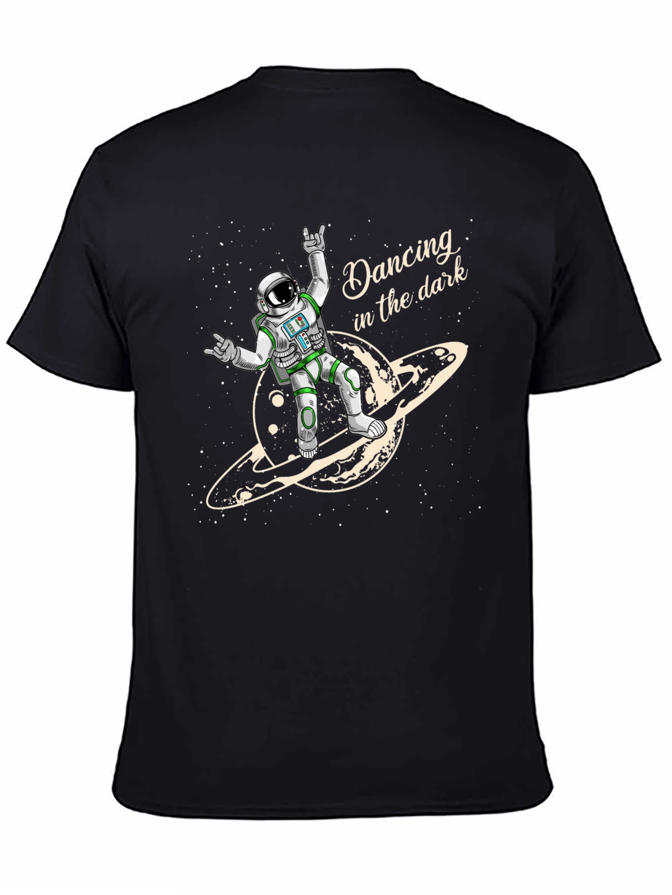 Astronaut Dancing in the Dark Graphic Tee