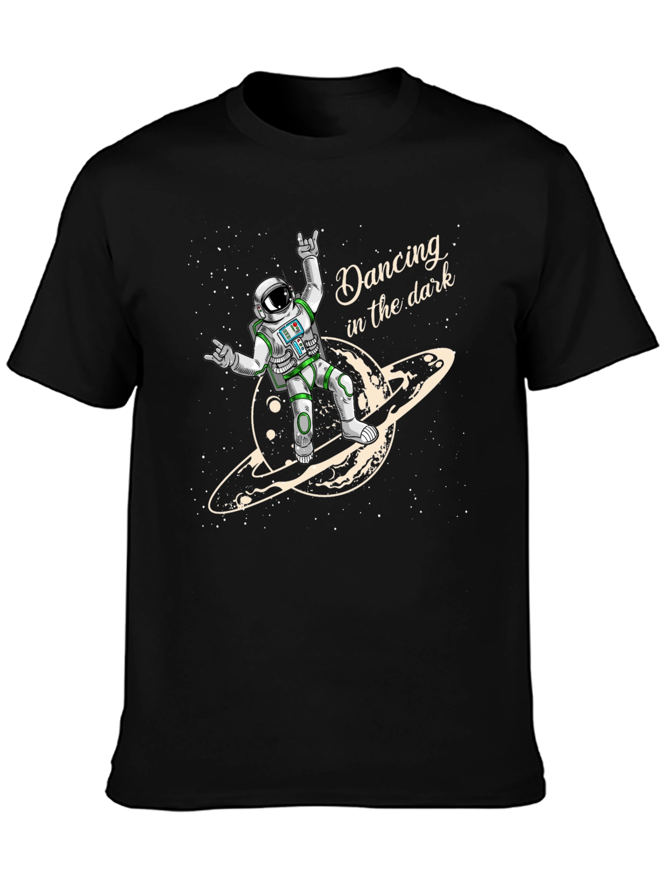 Astronaut Dancing in the Dark Graphic Tee