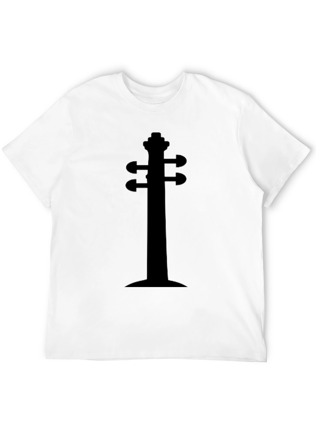 Violin Headstock Black Graphic Tee