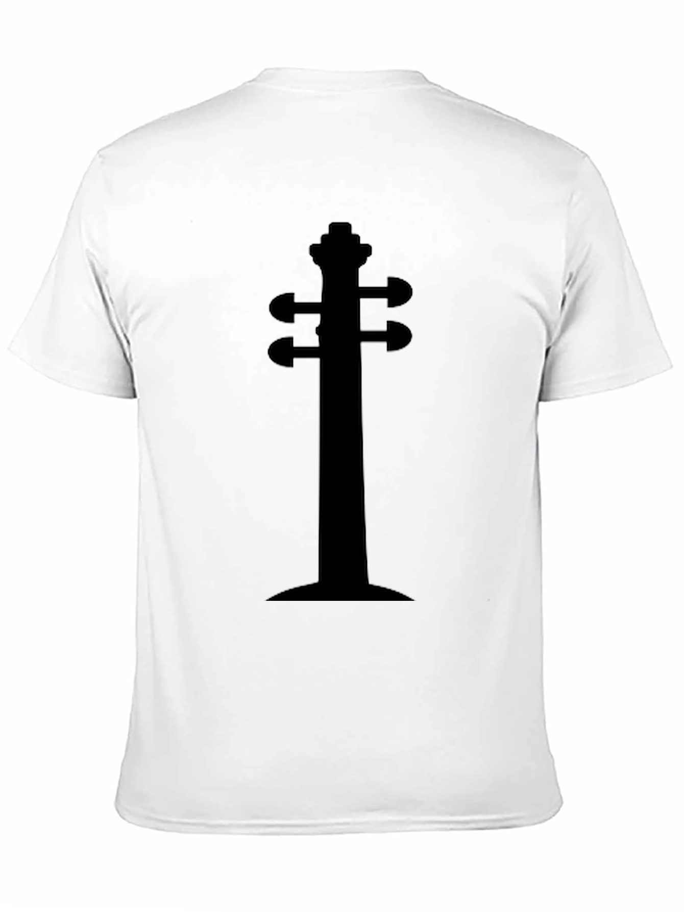 Violin Headstock Black Graphic Tee