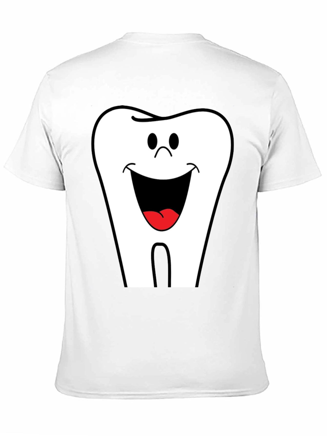 Smiling Tooth Graphic T-Shirt - Black Cotton Tee