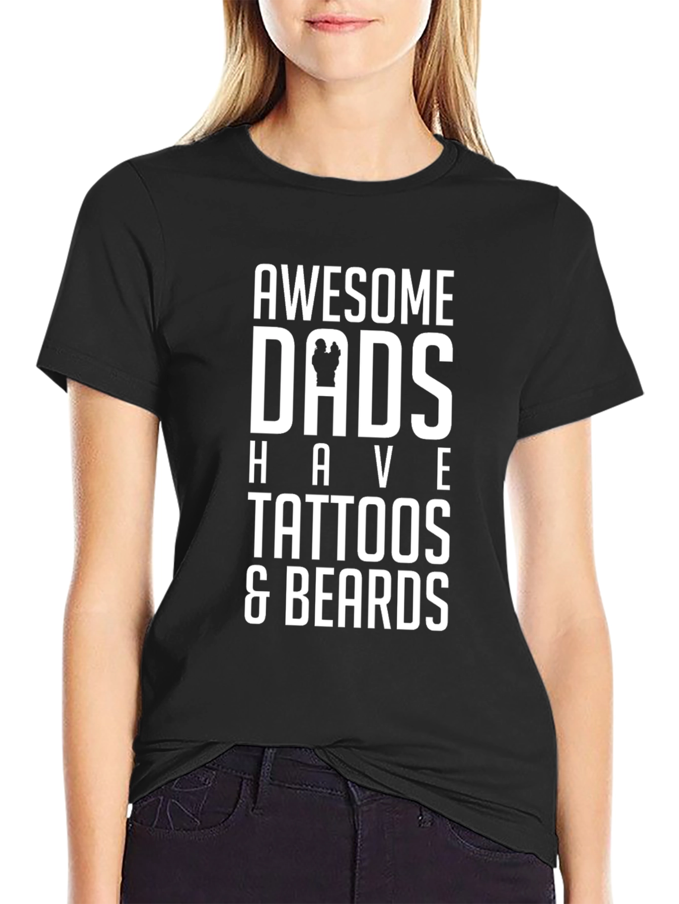 Awesome Dads Tattoo & Beard T-Shirt