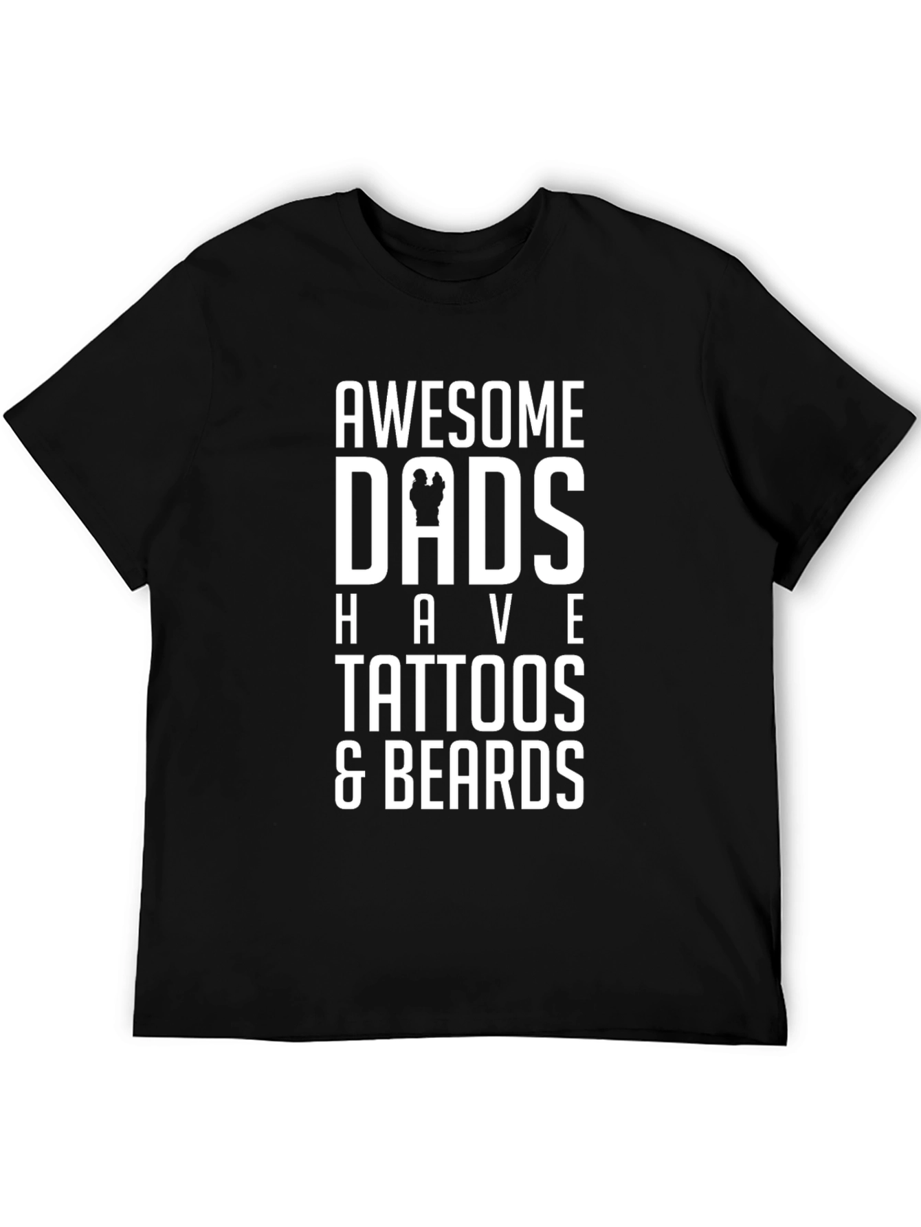 Awesome Dads Tattoo & Beard T-Shirt