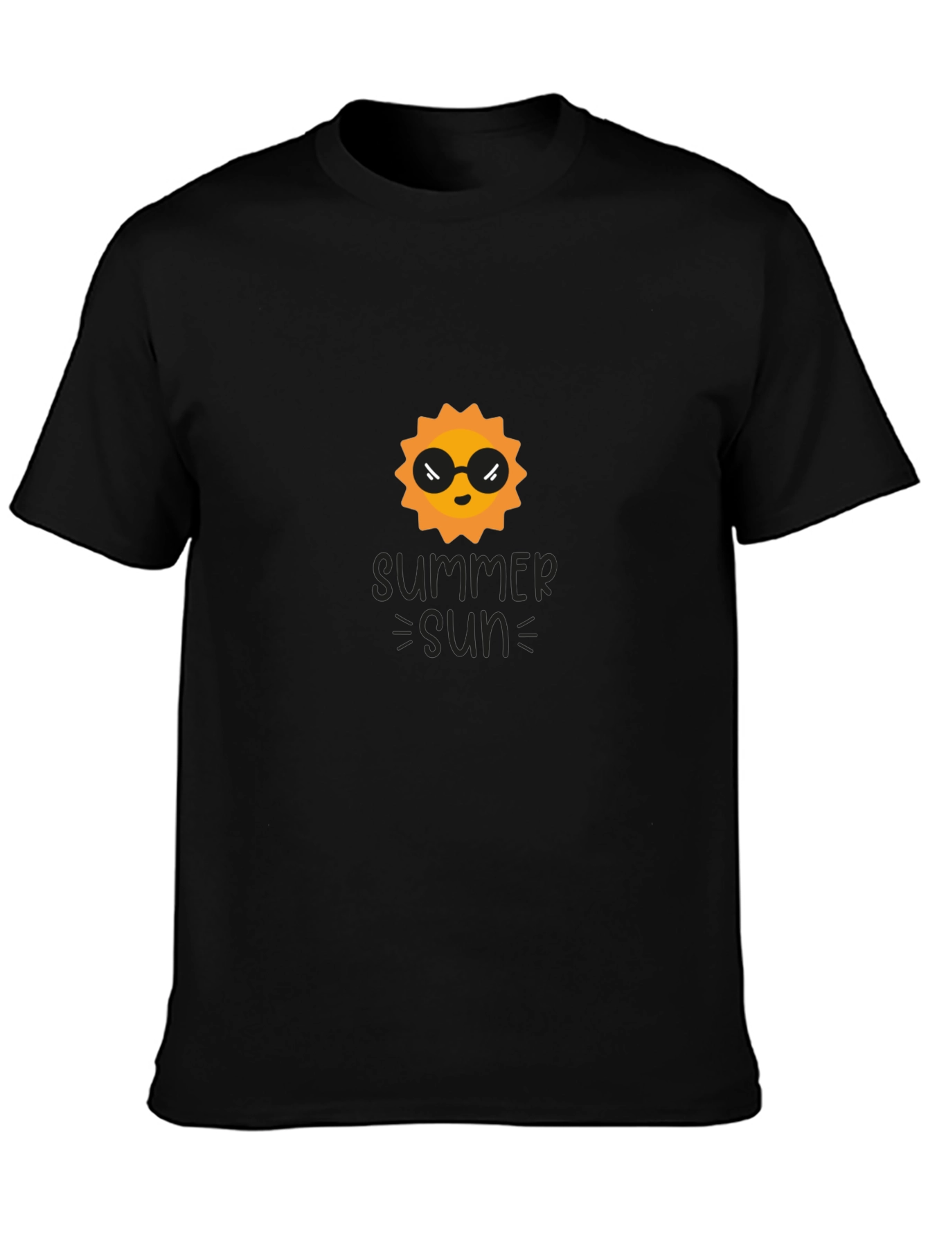 Summer Sun Graphic Tee - Black T-Shirt