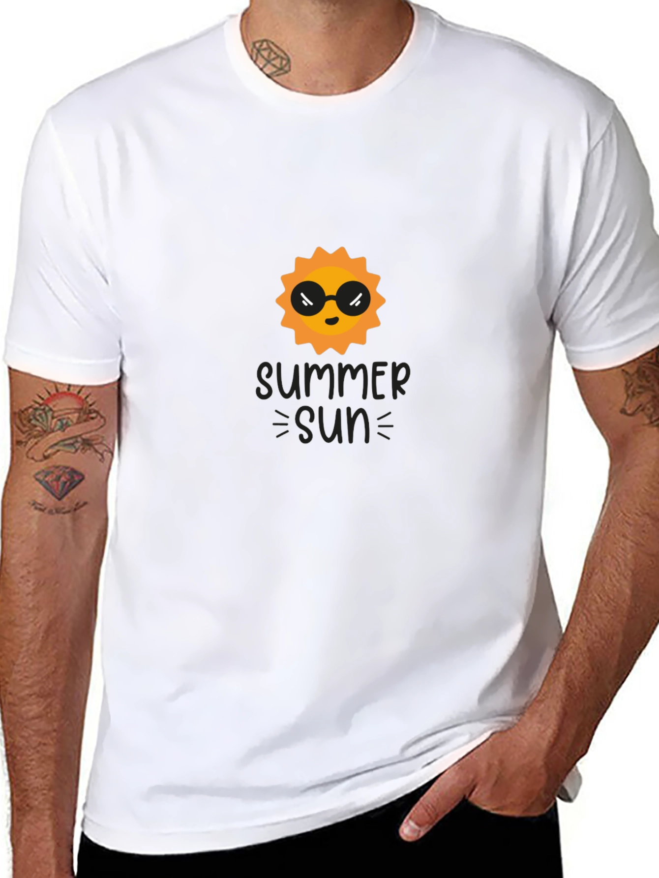 Summer Sun Graphic Tee - Black T-Shirt