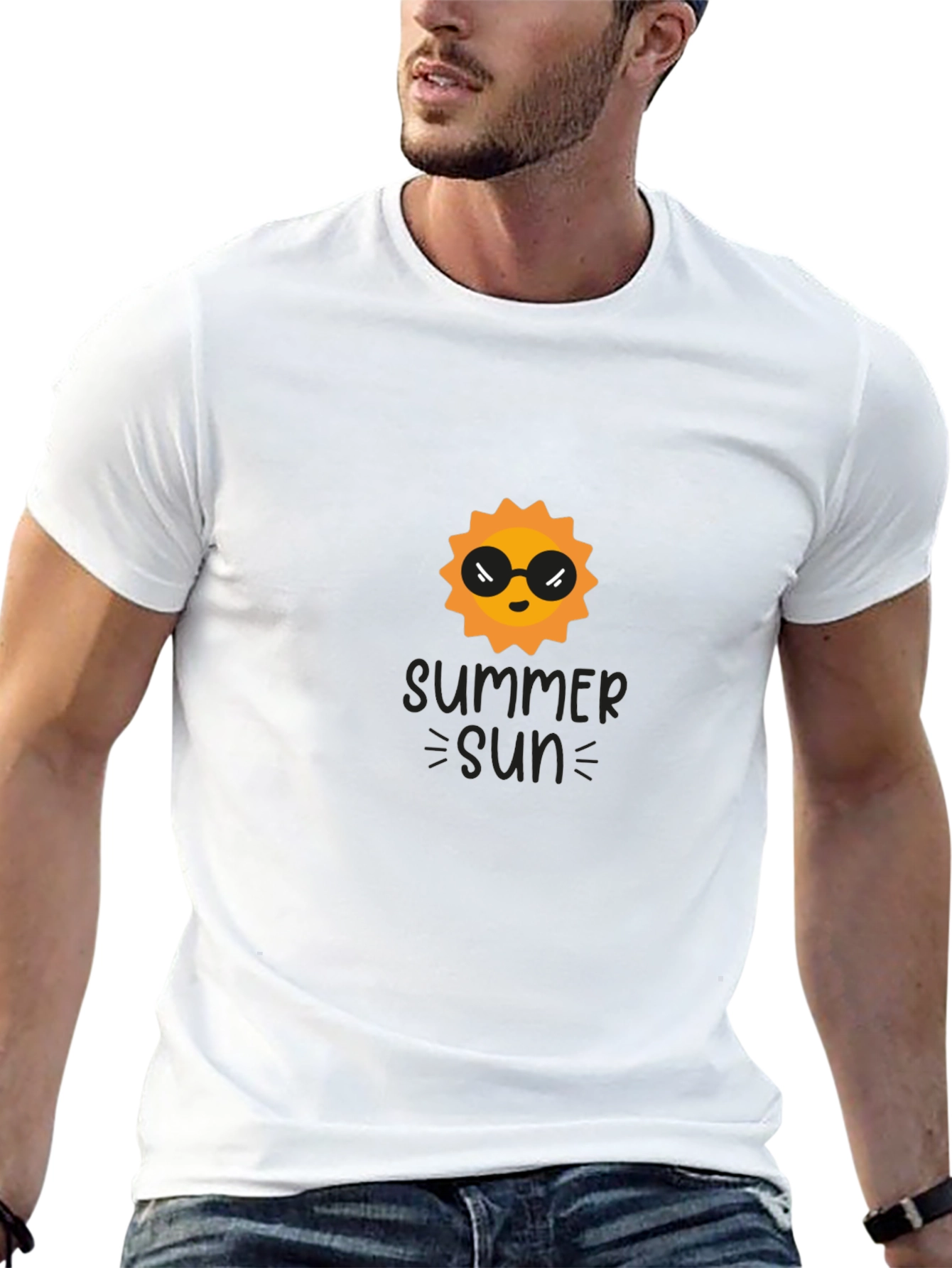 Summer Sun Graphic Tee - Black T-Shirt