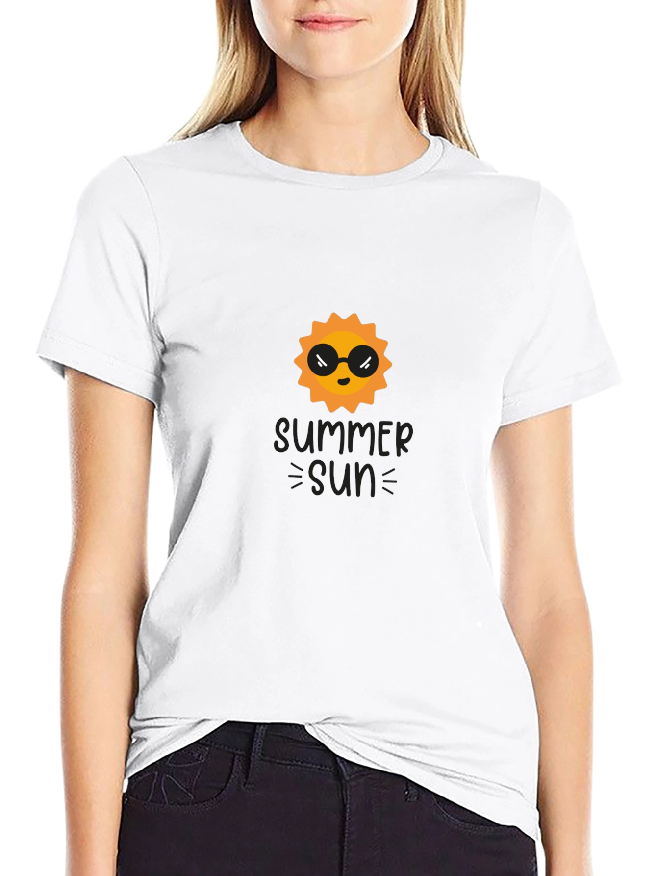 Summer Sun Graphic Tee - Black T-Shirt