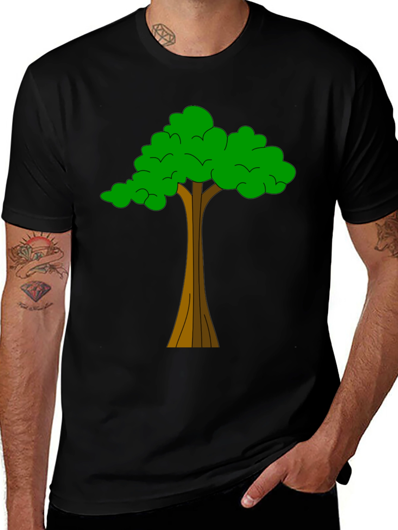 Tree Graphic Tee - Nature Inspired Casual Wear