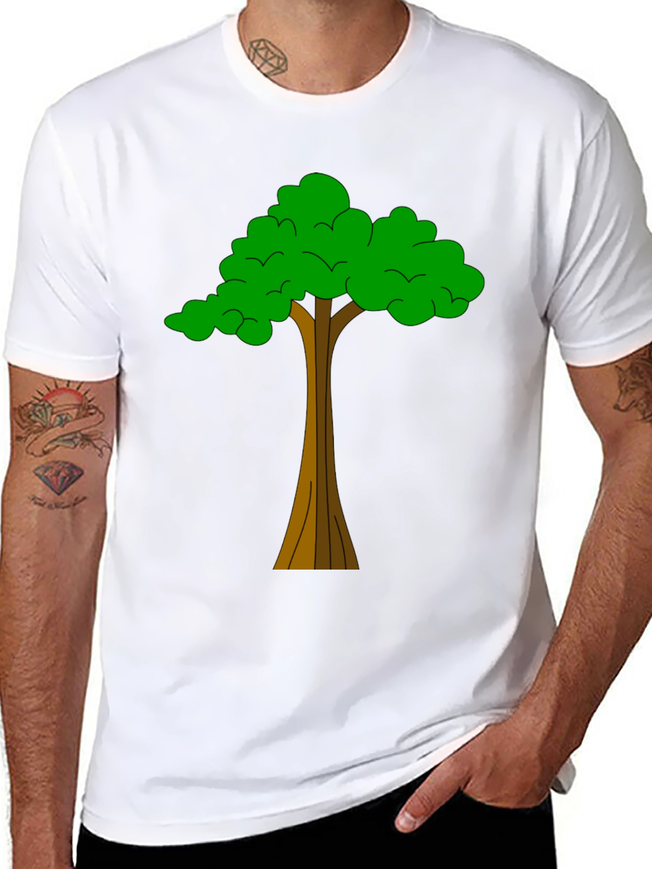 Tree Graphic Tee - Nature Inspired Casual Wear