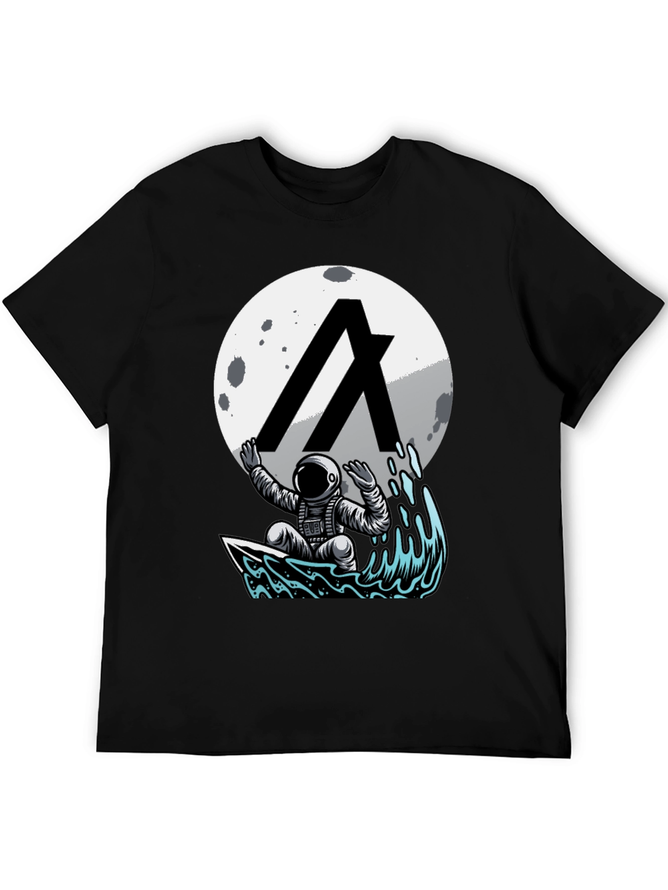 Astronaut Surfing Moon T-Shirt