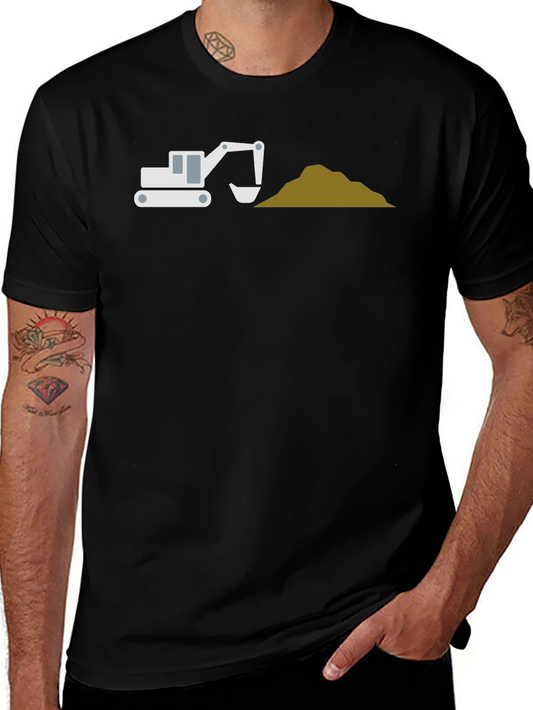 Excavator T-Shirt - Construction Vehicle Graphic Tee