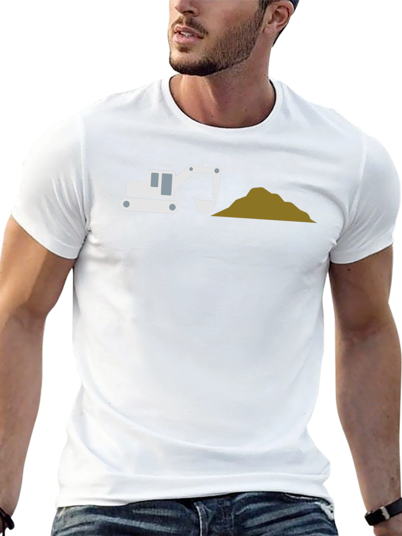 Excavator T-Shirt - Construction Vehicle Graphic Tee
