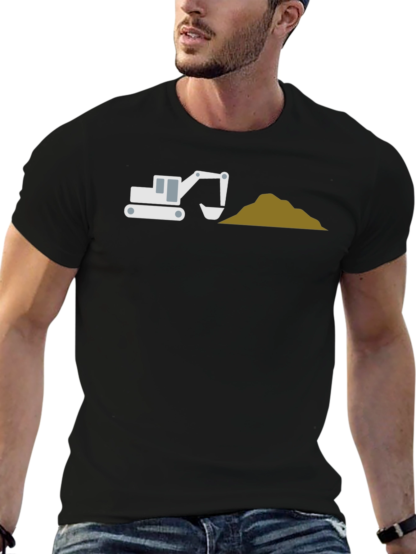 Excavator T-Shirt - Construction Vehicle Graphic Tee