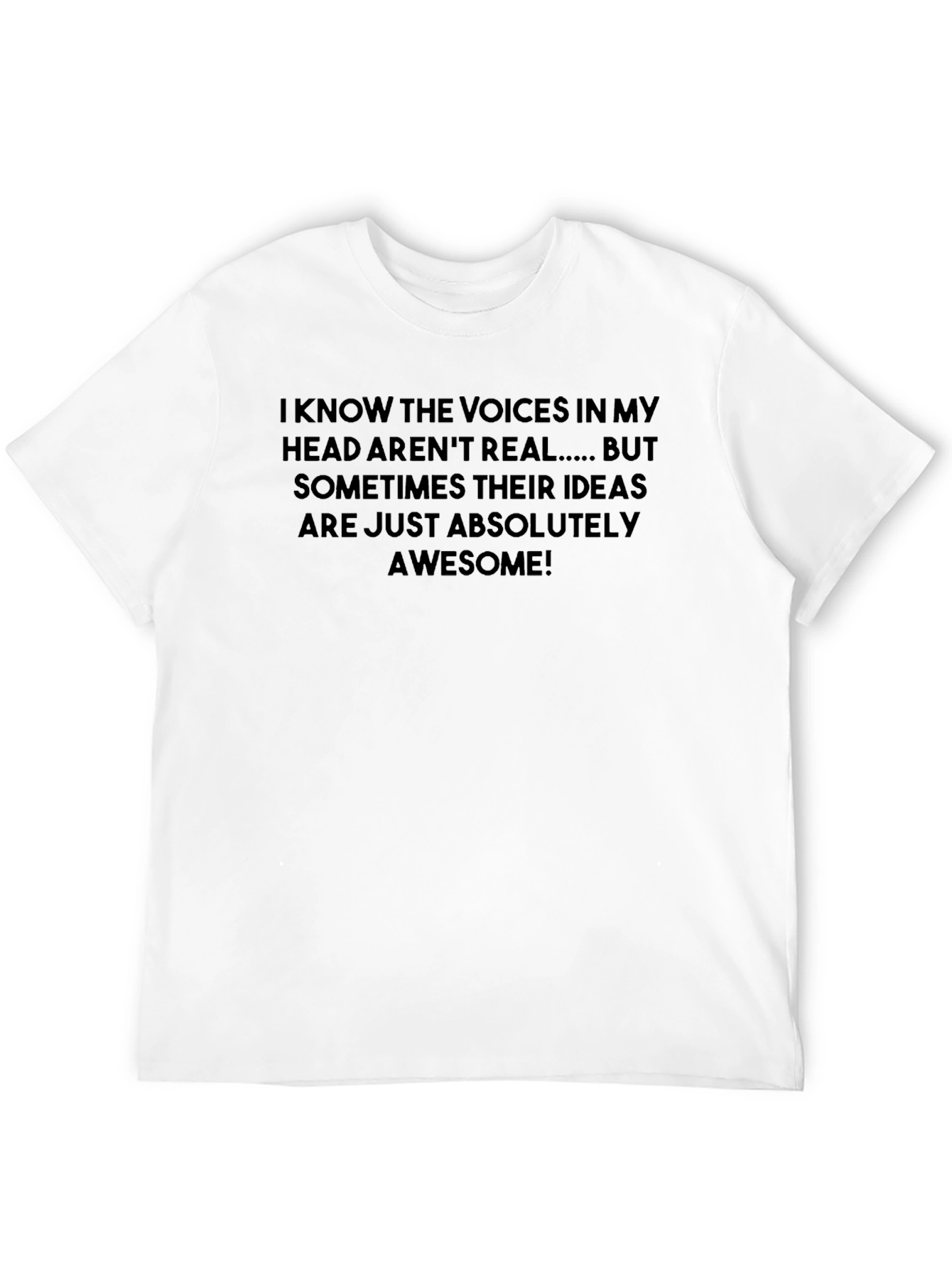 Voices In My Head Black Graphic T-Shirt
