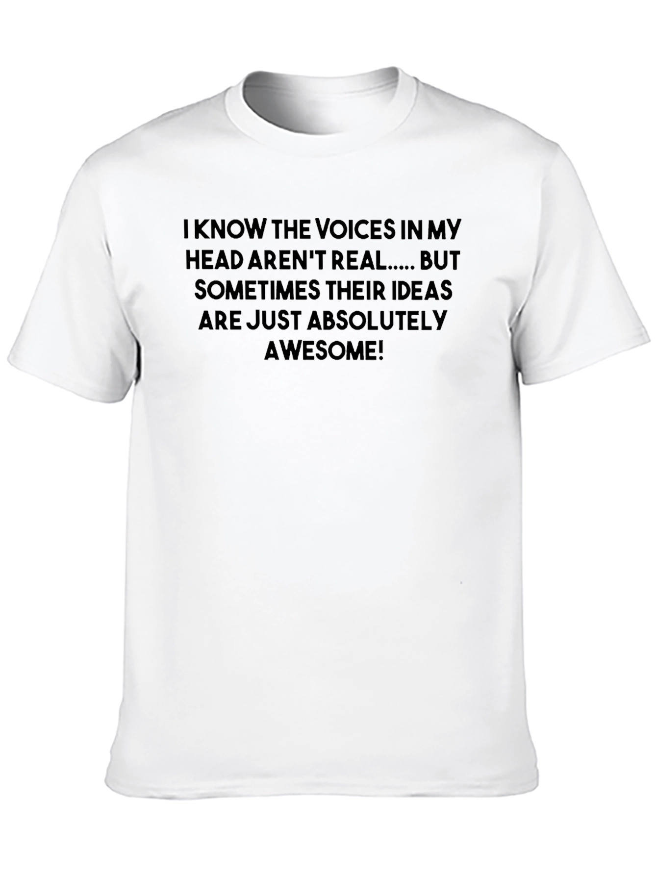 Voices In My Head Black Graphic T-Shirt