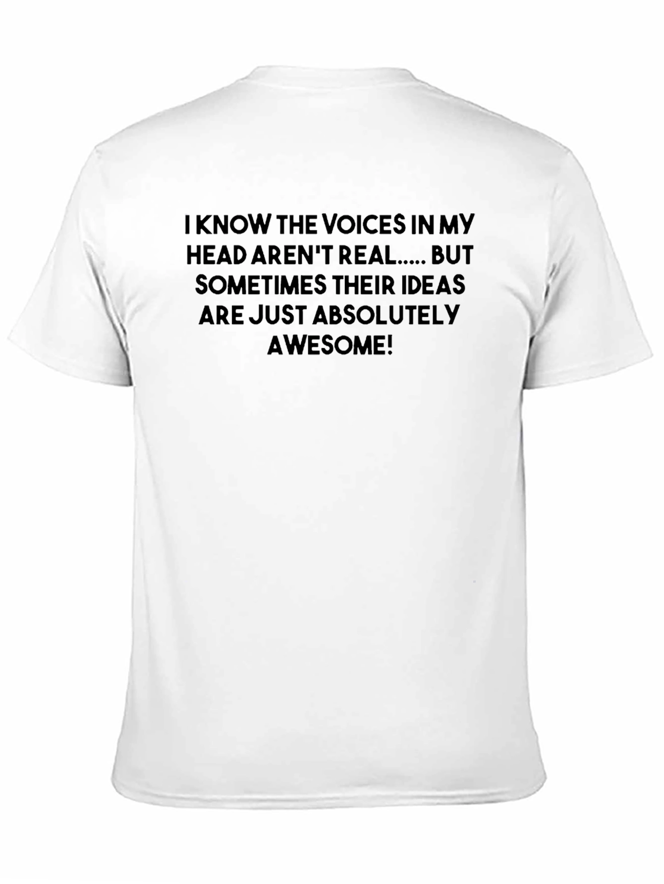 Voices In My Head Black Graphic T-Shirt