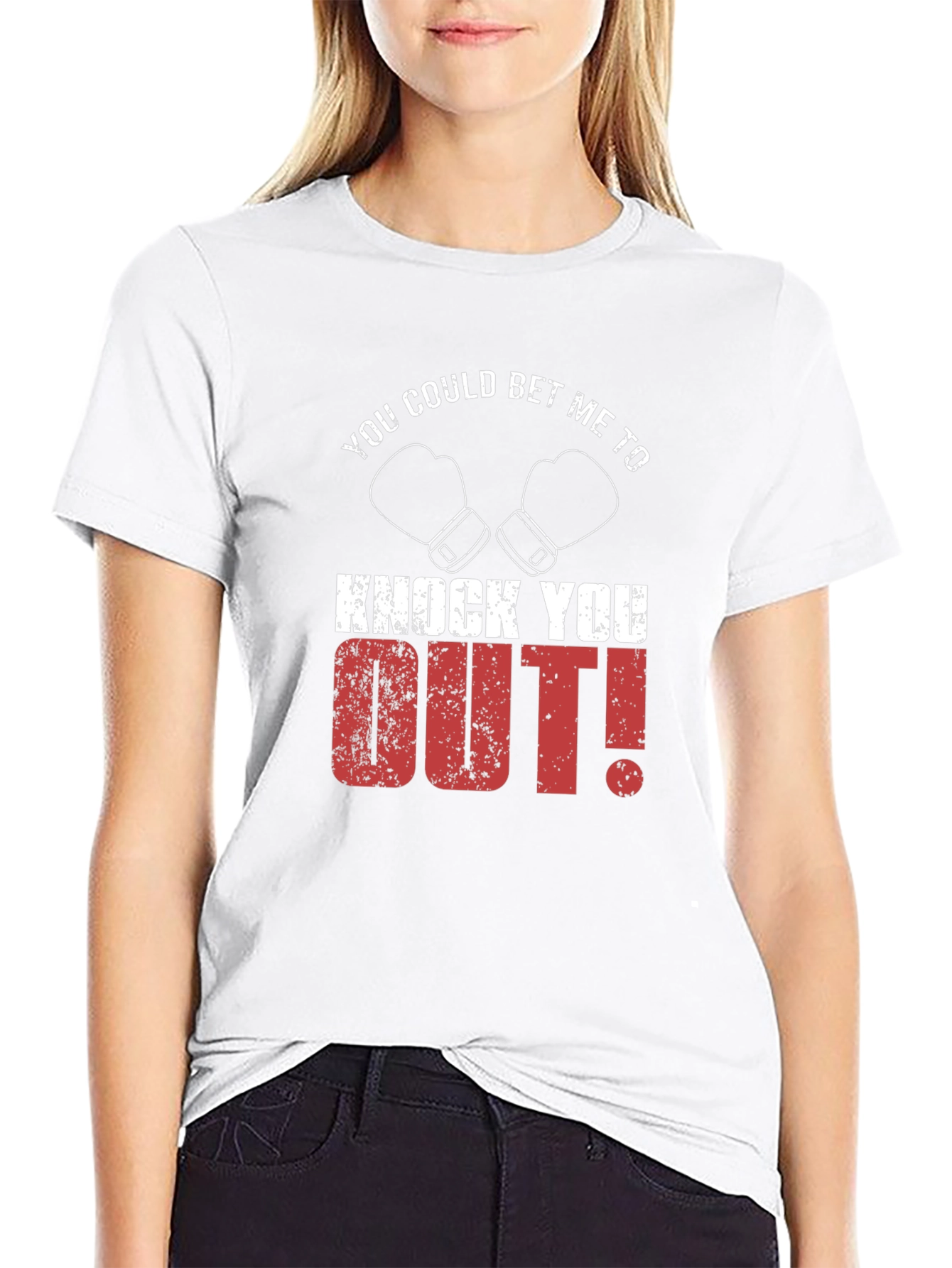 Knock You Out Graphic T-Shirt - Boxing Design