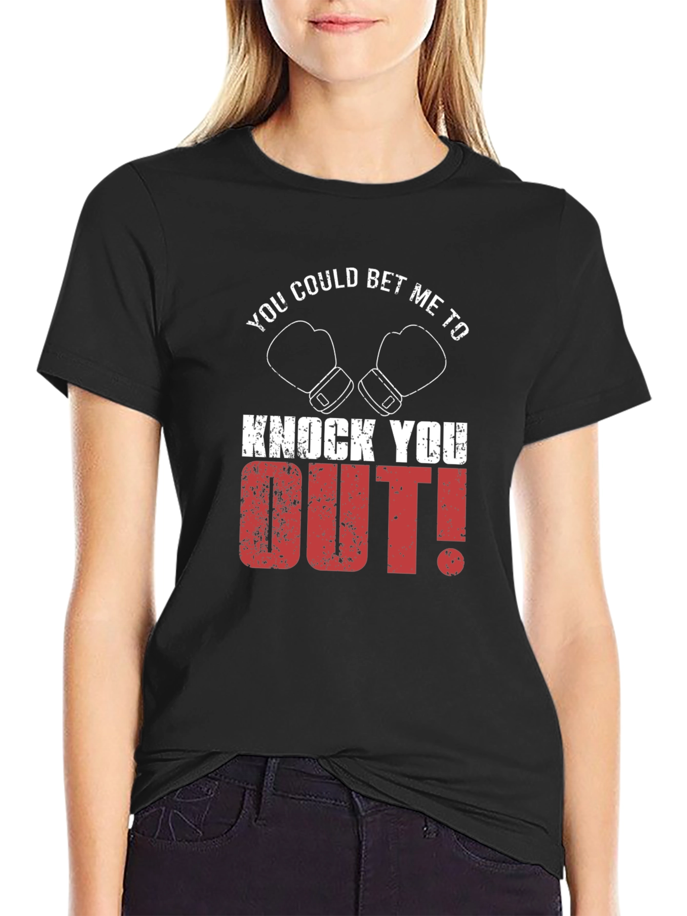 Knock You Out Graphic T-Shirt - Boxing Design
