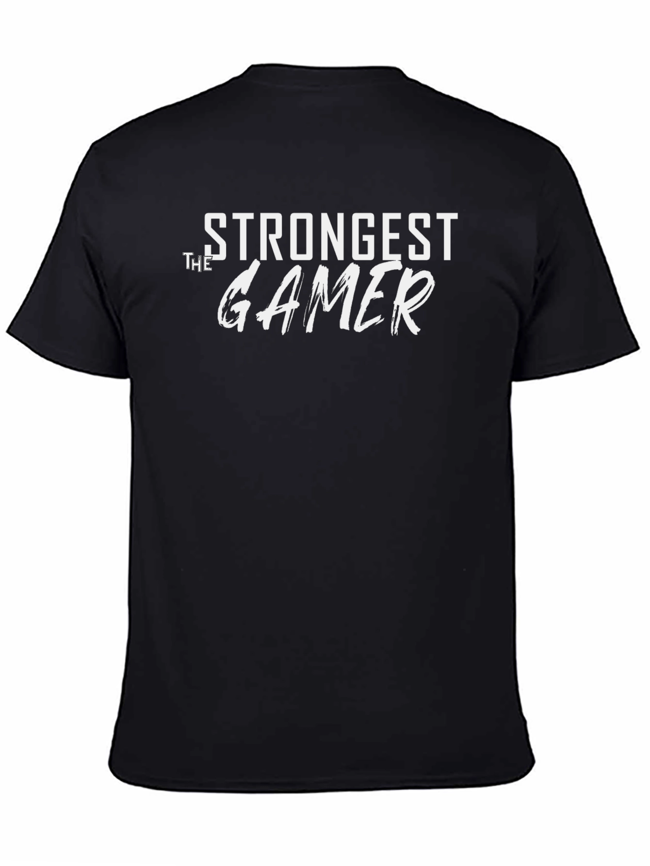Strongest Gamer Black T-Shirt