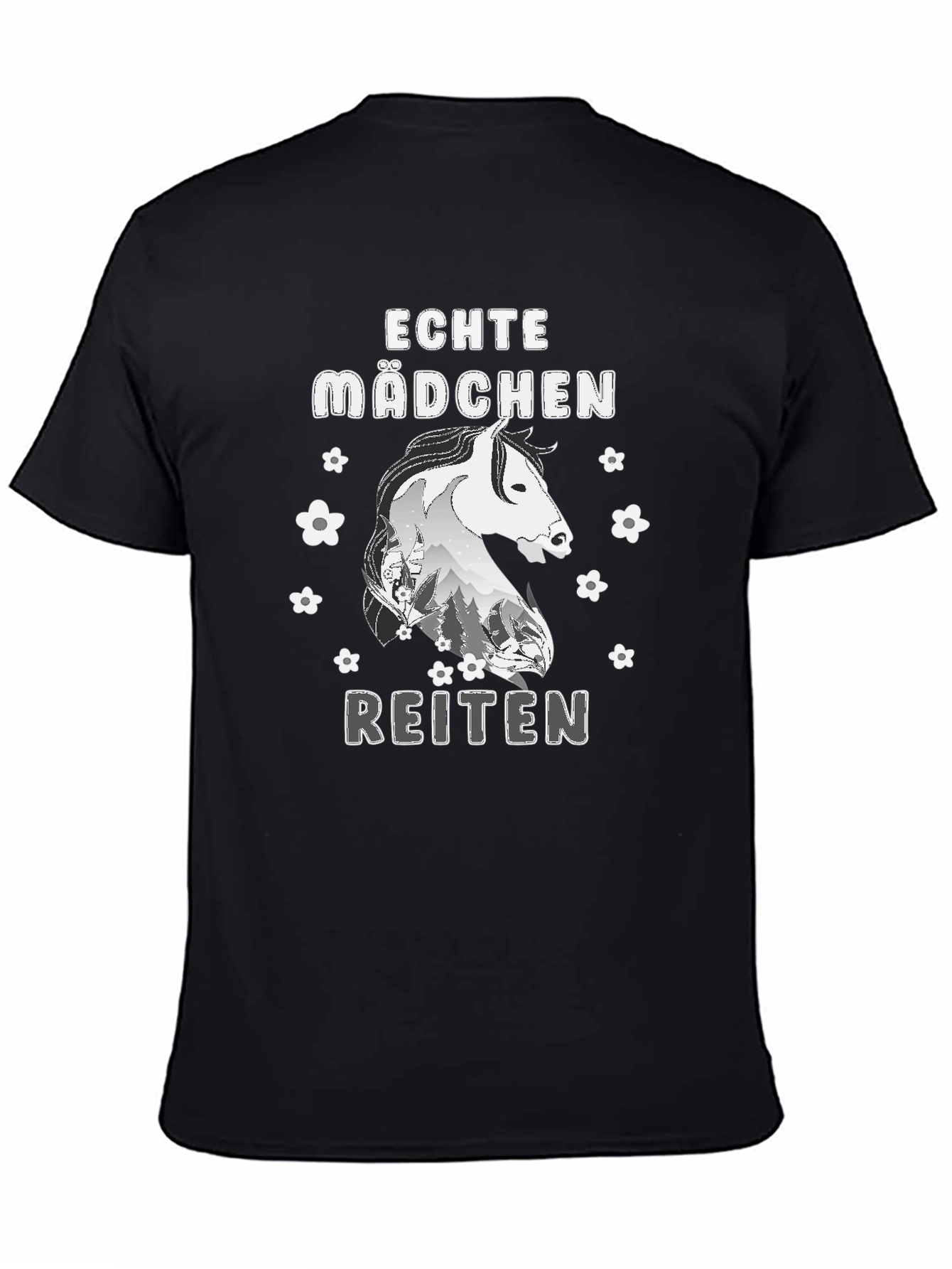 Echte Madchen Reiten Horse T-Shirt