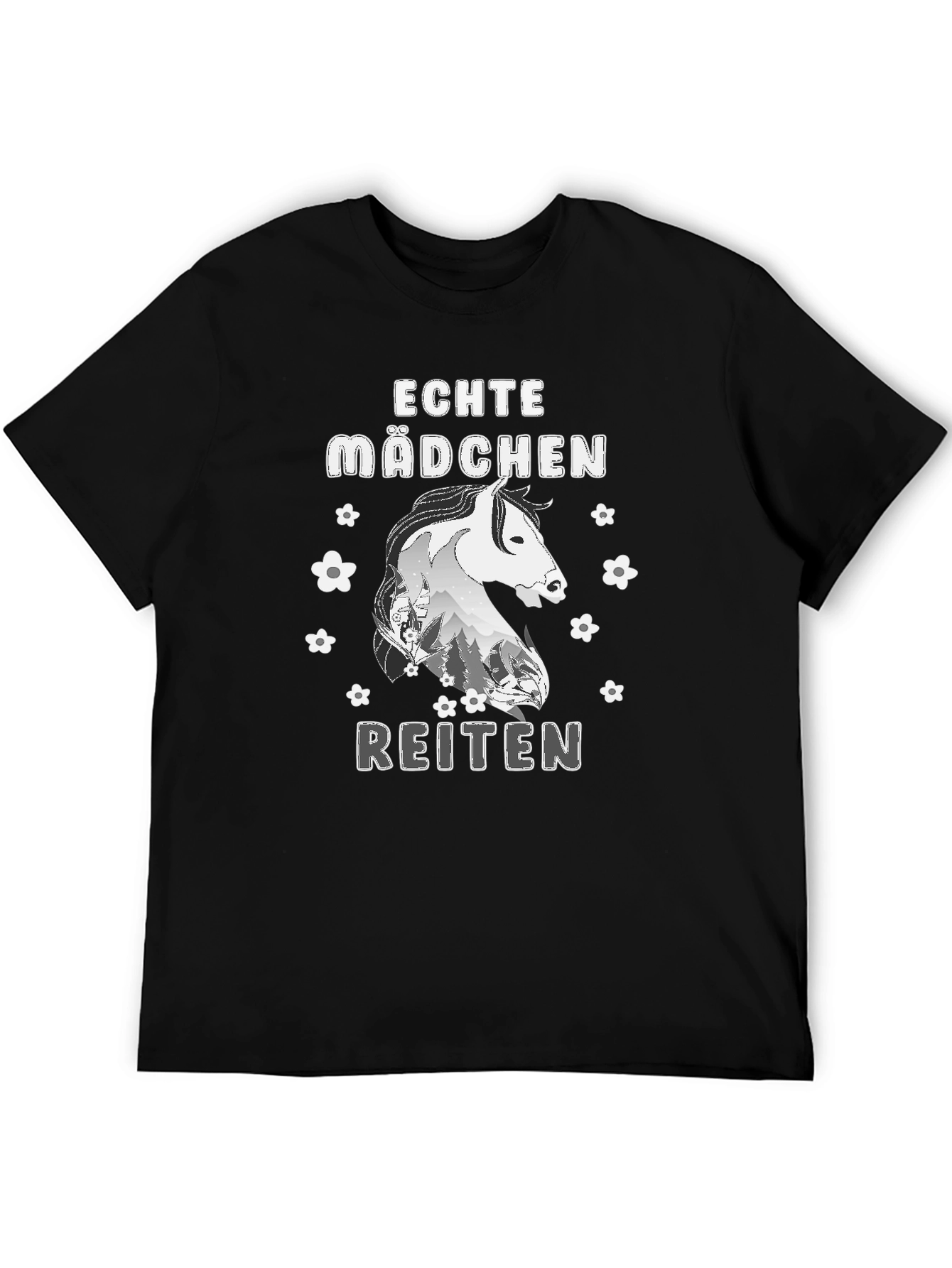 Echte Madchen Reiten Horse T-Shirt