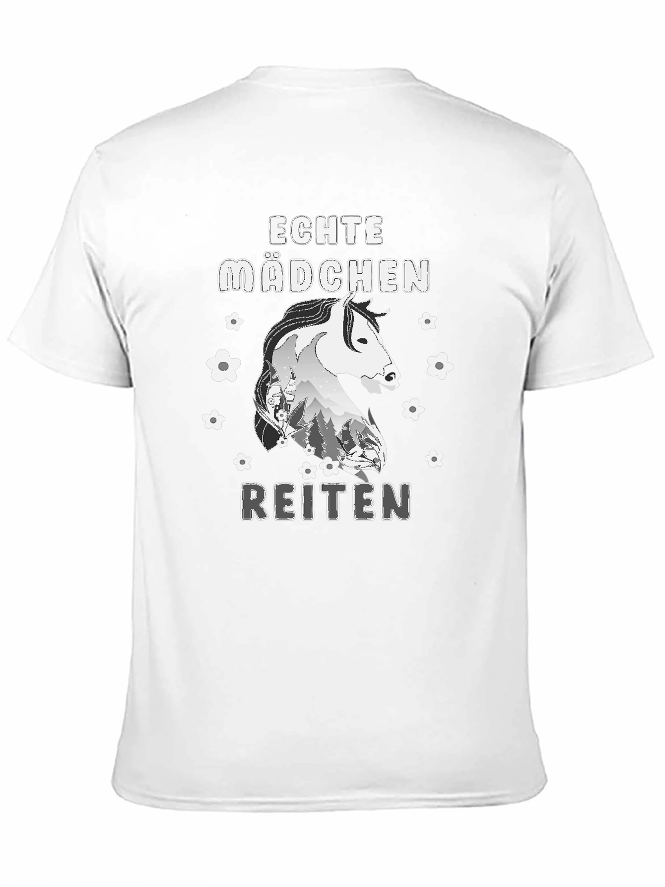 Echte Madchen Reiten Horse T-Shirt