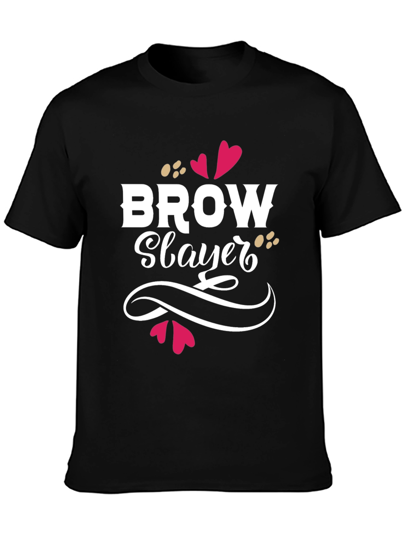 Brow Slayer Graphic Tee - Unisex Black T-Shirt