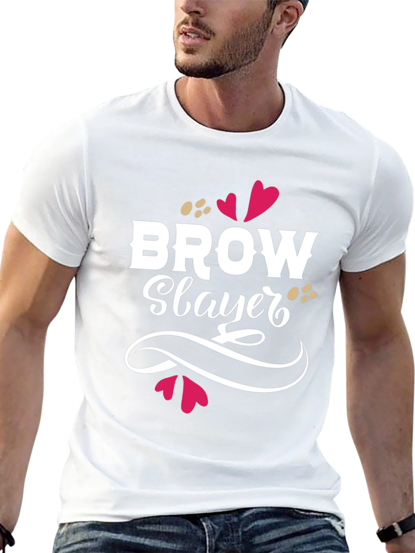 Brow Slayer Graphic Tee - Unisex Black T-Shirt