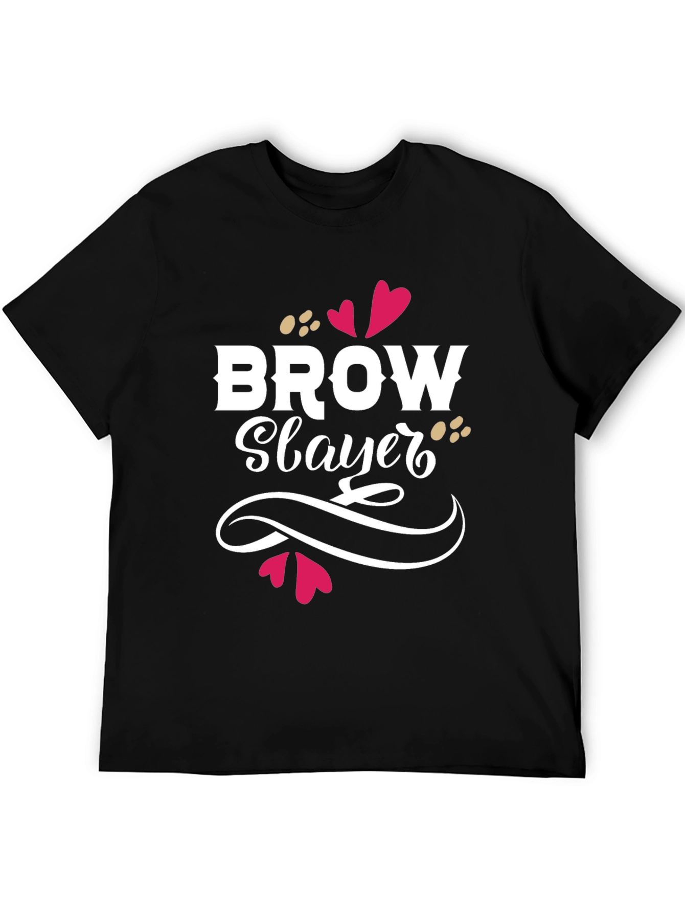 Brow Slayer Graphic Tee - Unisex Black T-Shirt