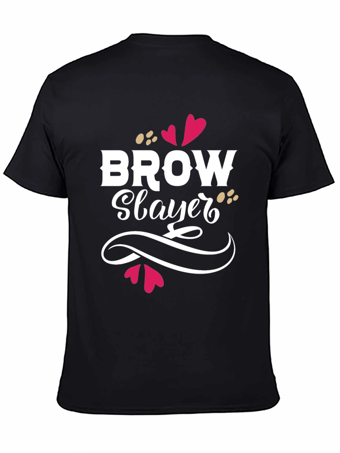 Brow Slayer Graphic Tee - Unisex Black T-Shirt