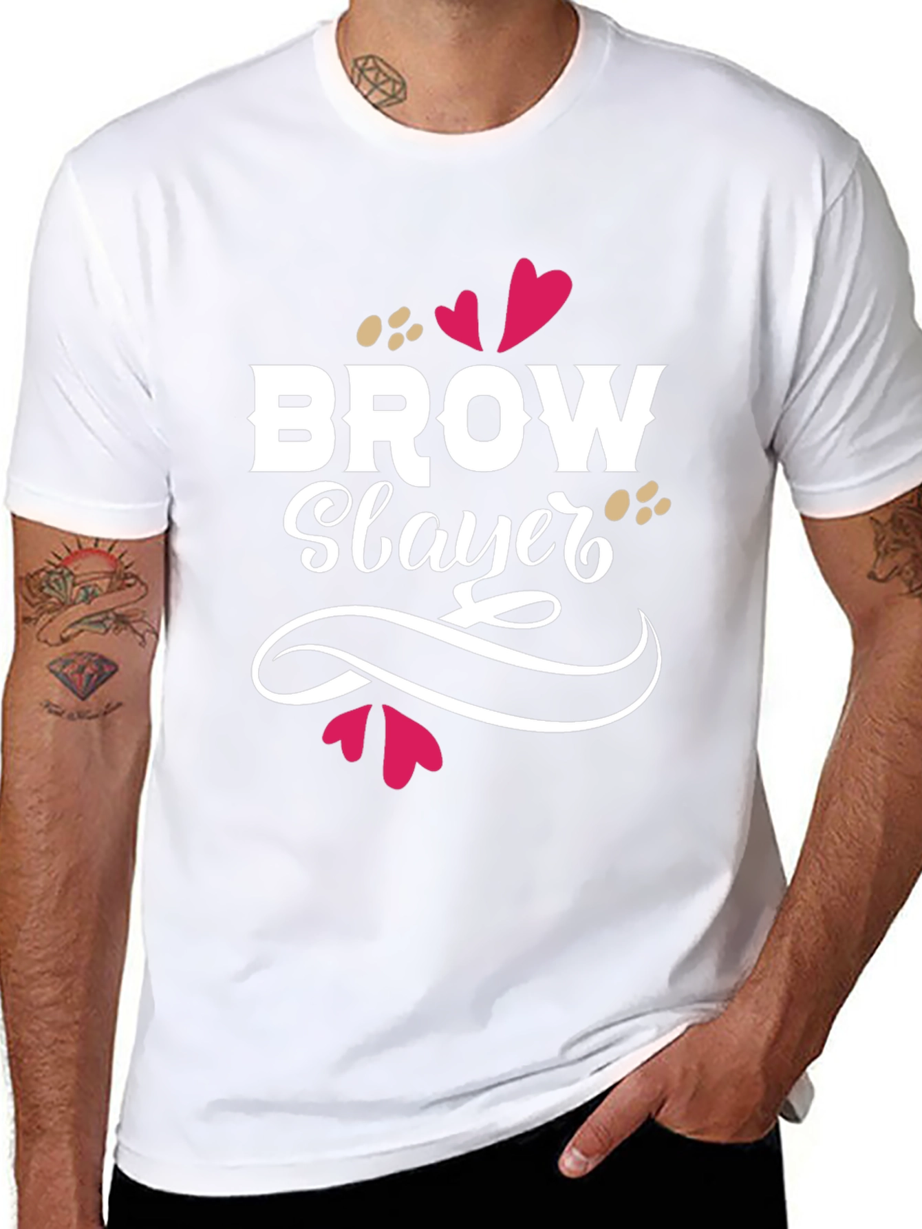 Brow Slayer Graphic Tee - Unisex Black T-Shirt
