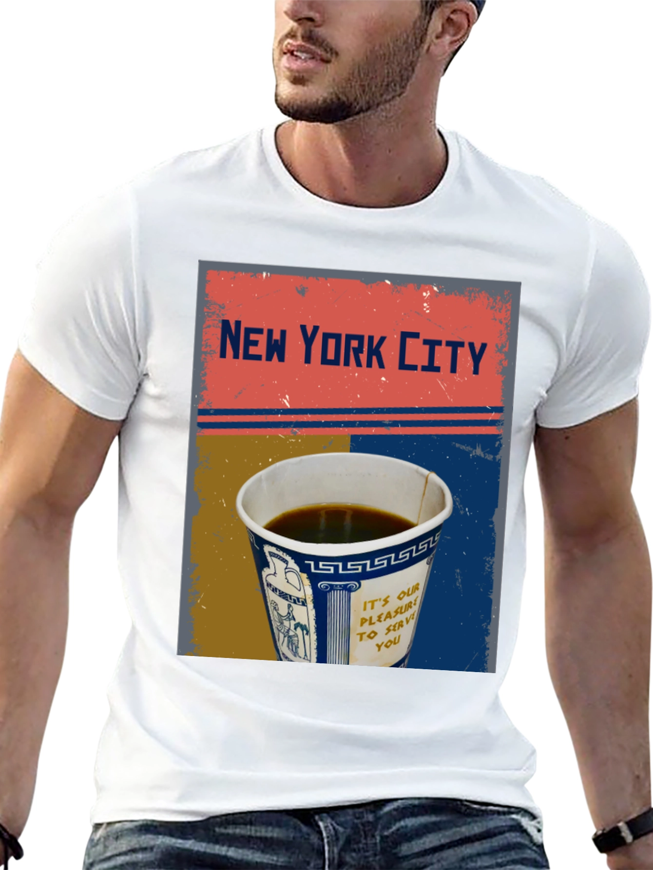 New York City Coffee Cup Graphic Tee