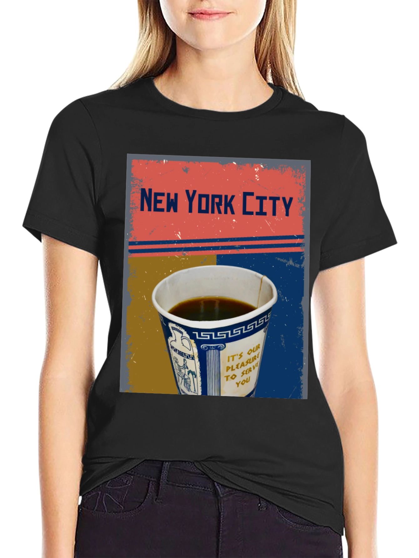 New York City Coffee Cup Graphic Tee