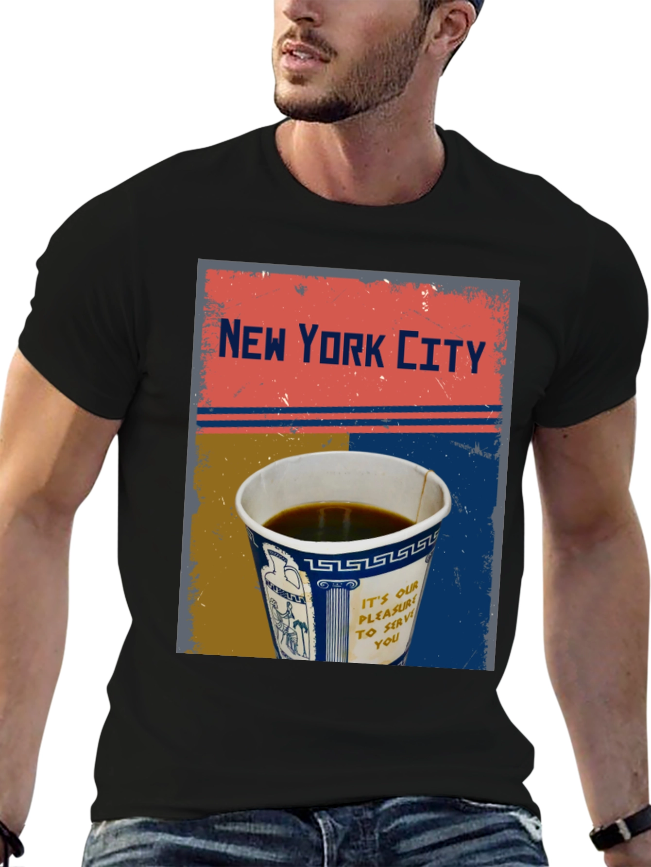 New York City Coffee Cup Graphic Tee