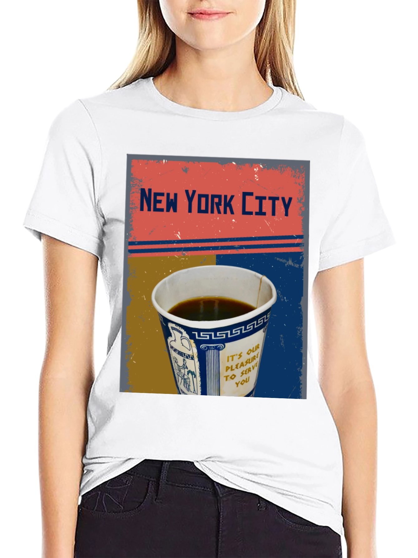 New York City Coffee Cup Graphic Tee