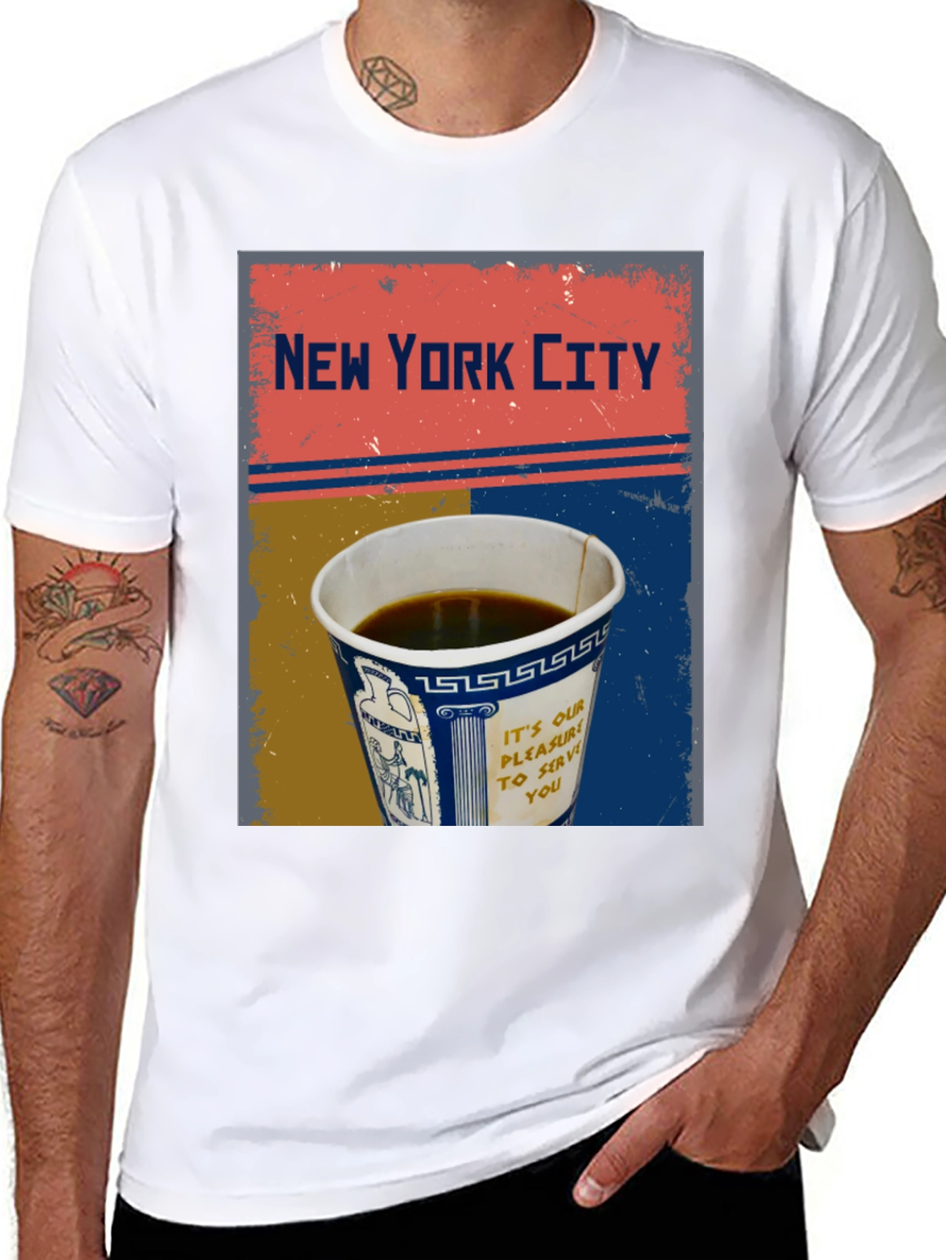New York City Coffee Cup Graphic Tee