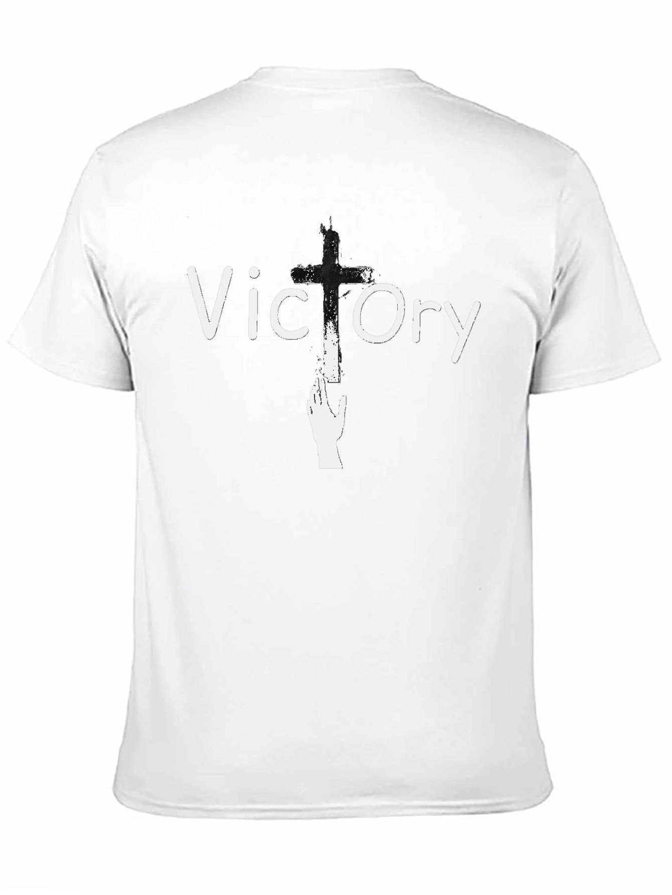 Victory Cross Graphic T-Shirt - Black