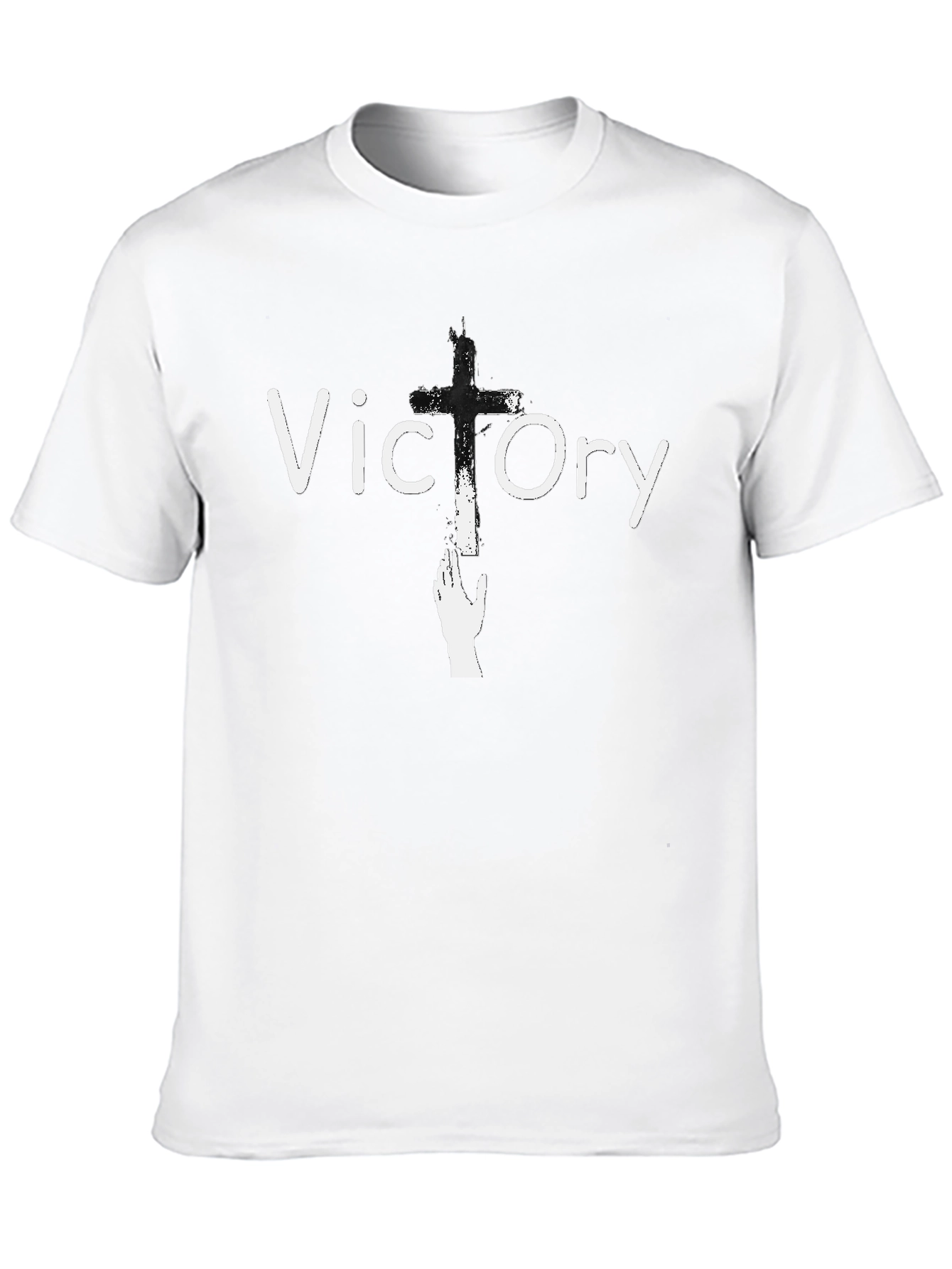 Victory Cross Graphic T-Shirt - Black