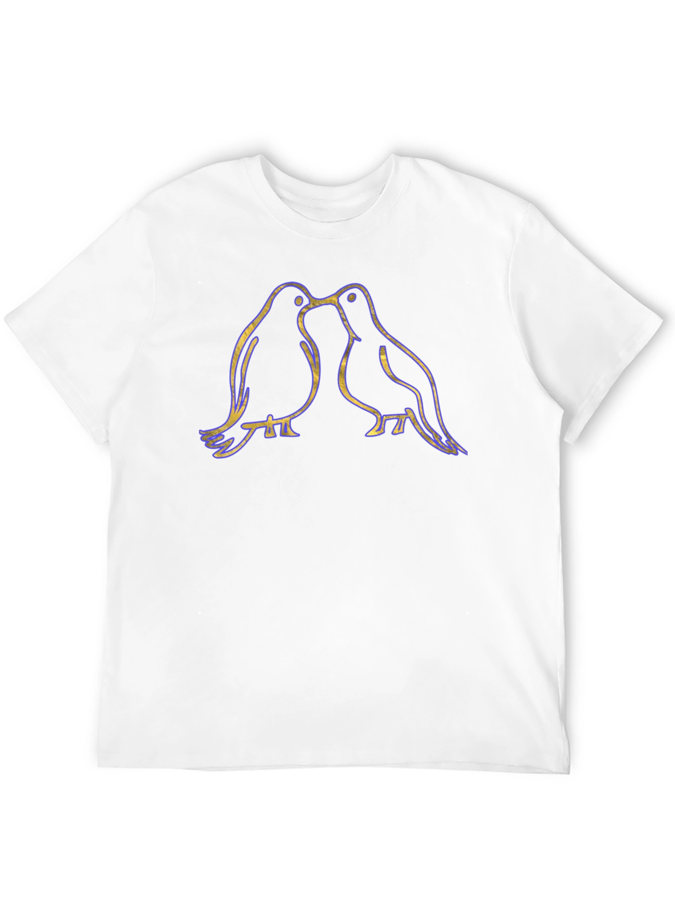 Love Birds Graphic Tee - Black Unisex T-Shirt