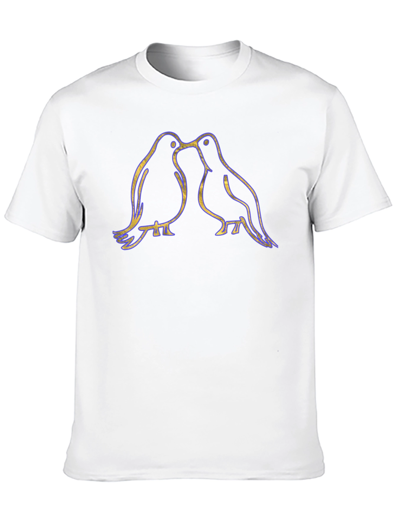 Love Birds Graphic Tee - Black Unisex T-Shirt