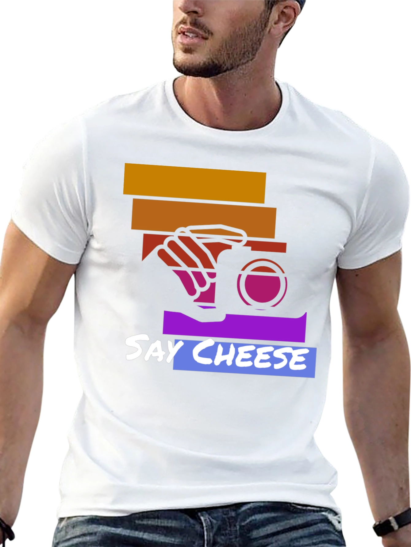 Say Cheese Graphic Tee - Camera Lover T-Shirt