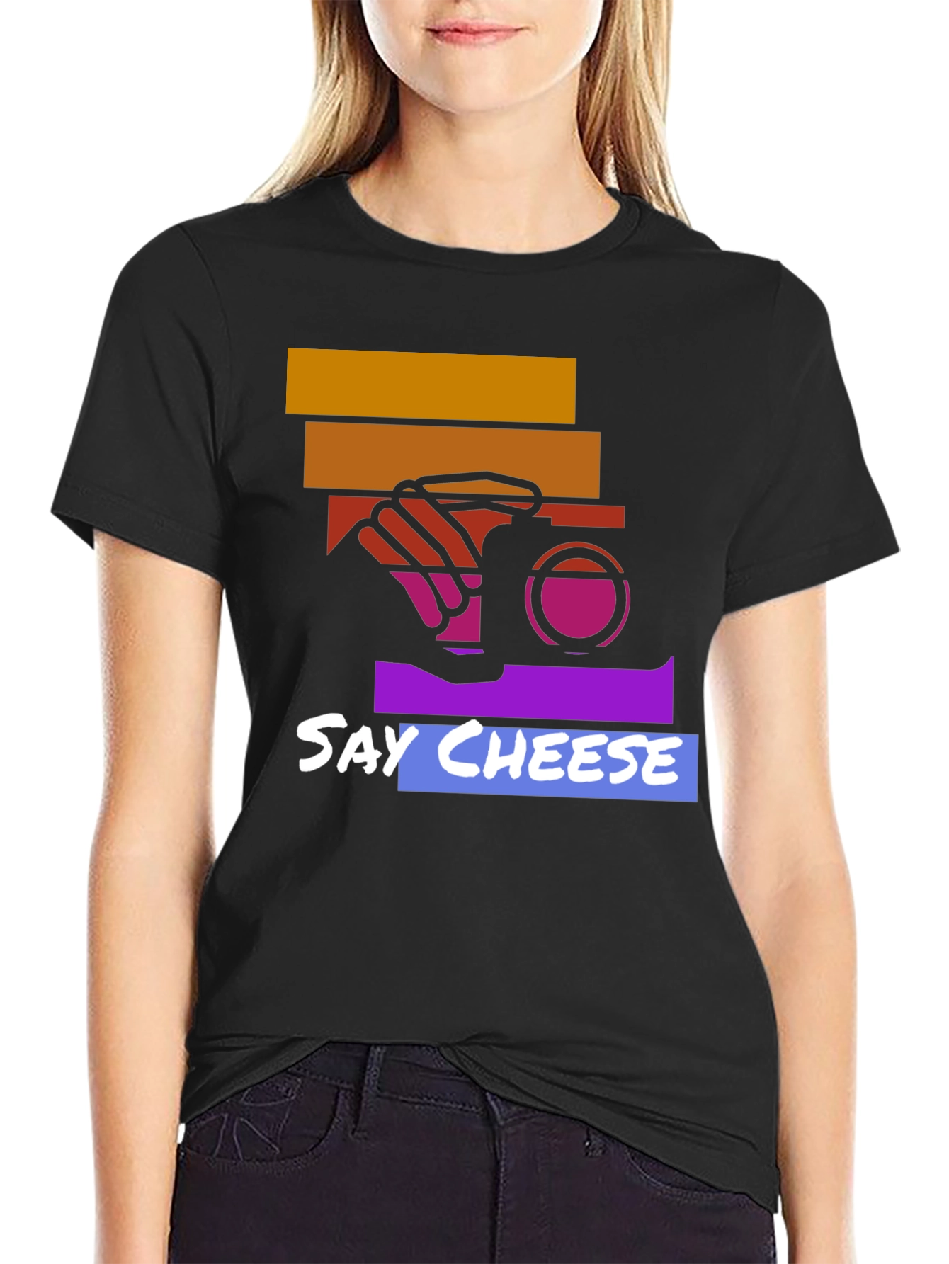 Say Cheese Graphic Tee - Camera Lover T-Shirt