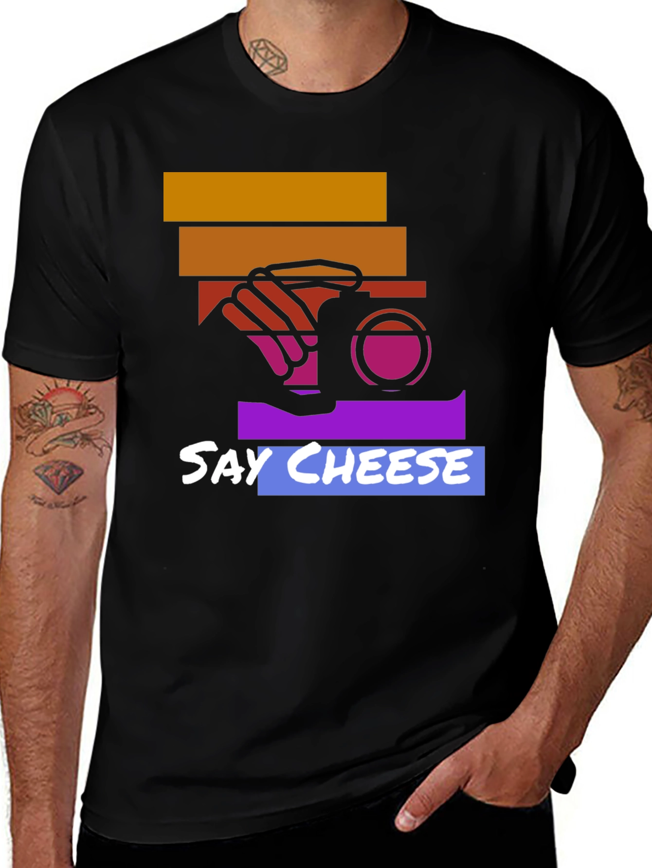 Say Cheese Graphic Tee - Camera Lover T-Shirt
