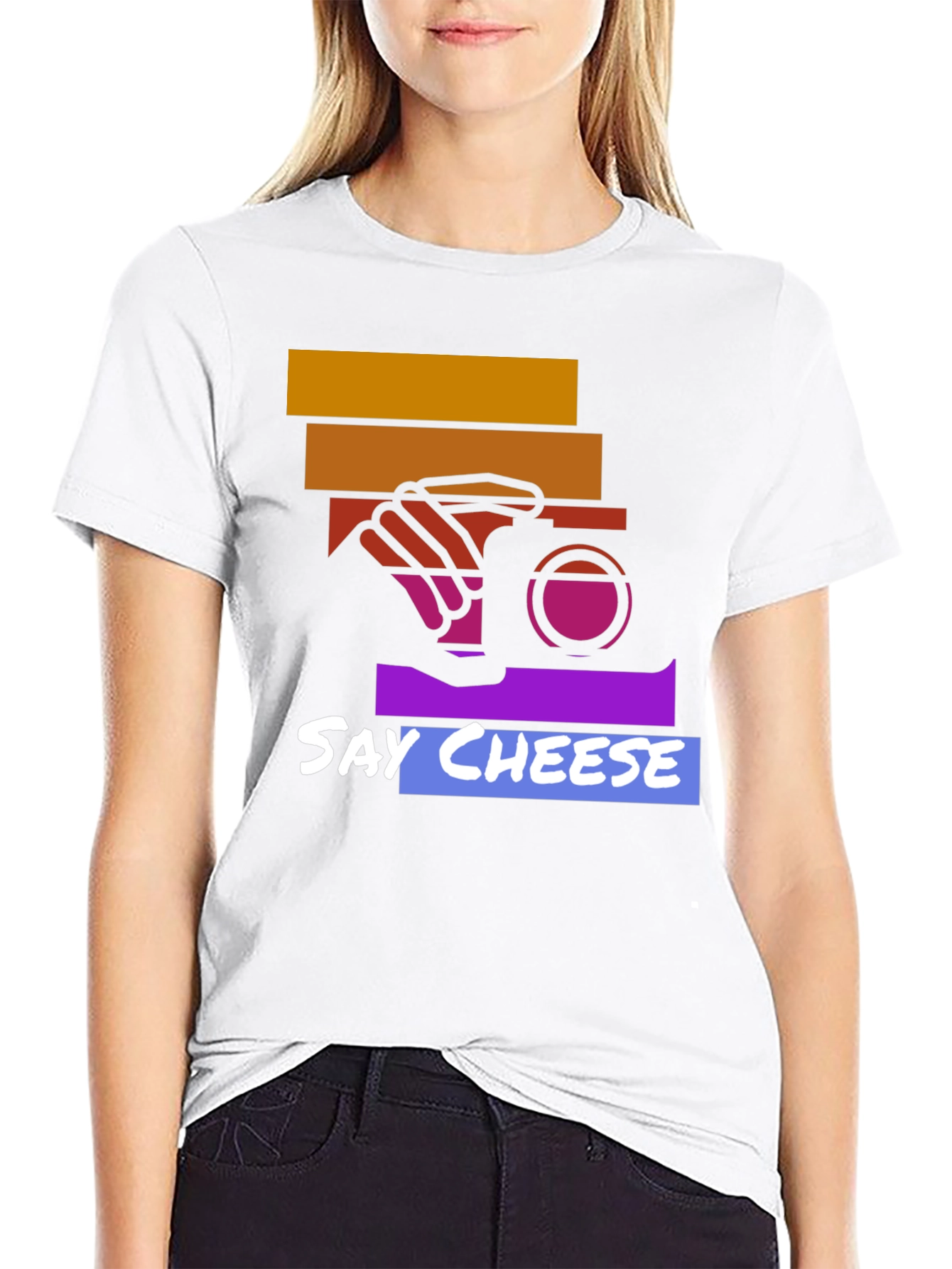 Say Cheese Graphic Tee - Camera Lover T-Shirt