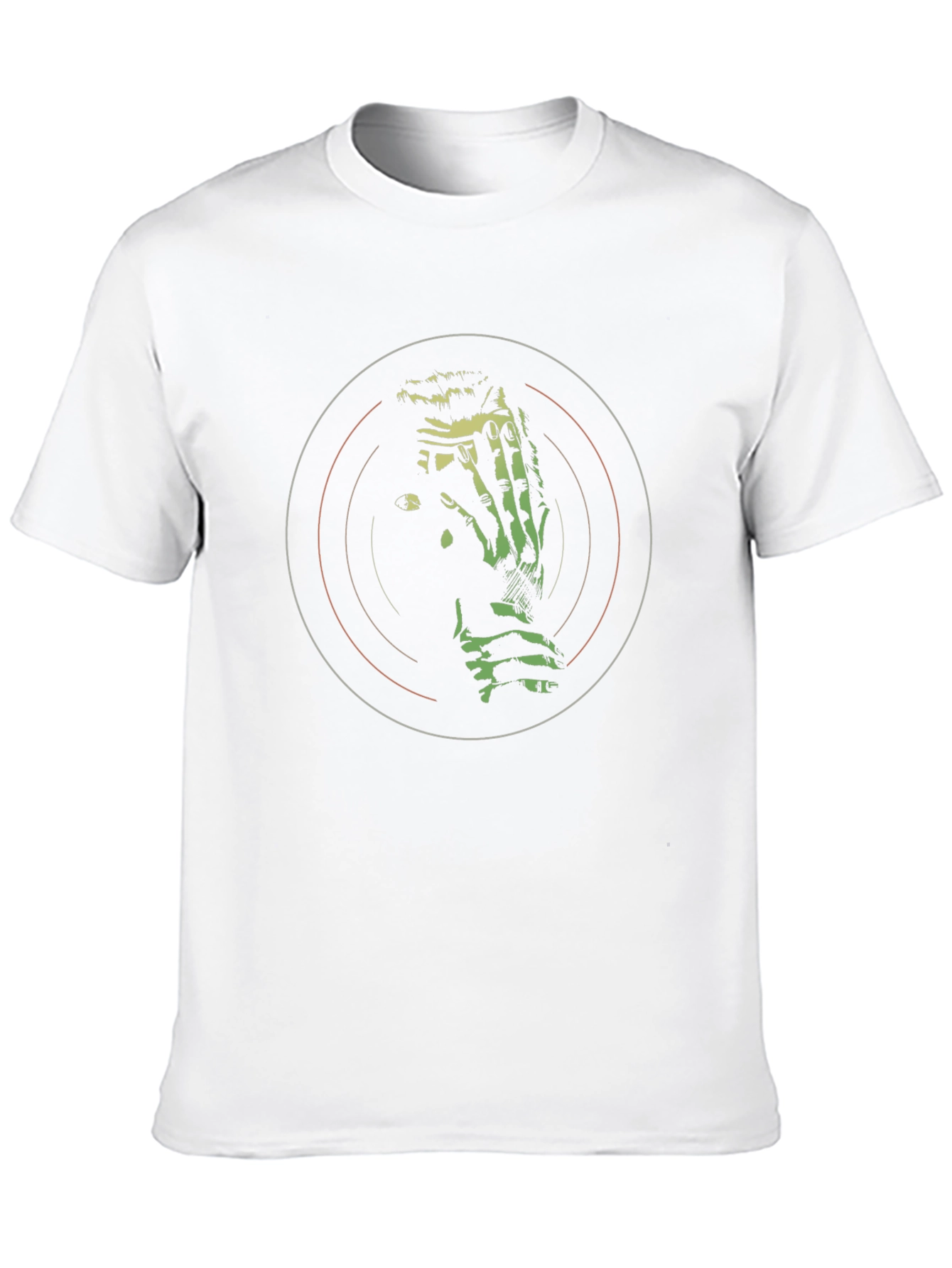 Abstract Graphic Tee - Black Cotton Blend